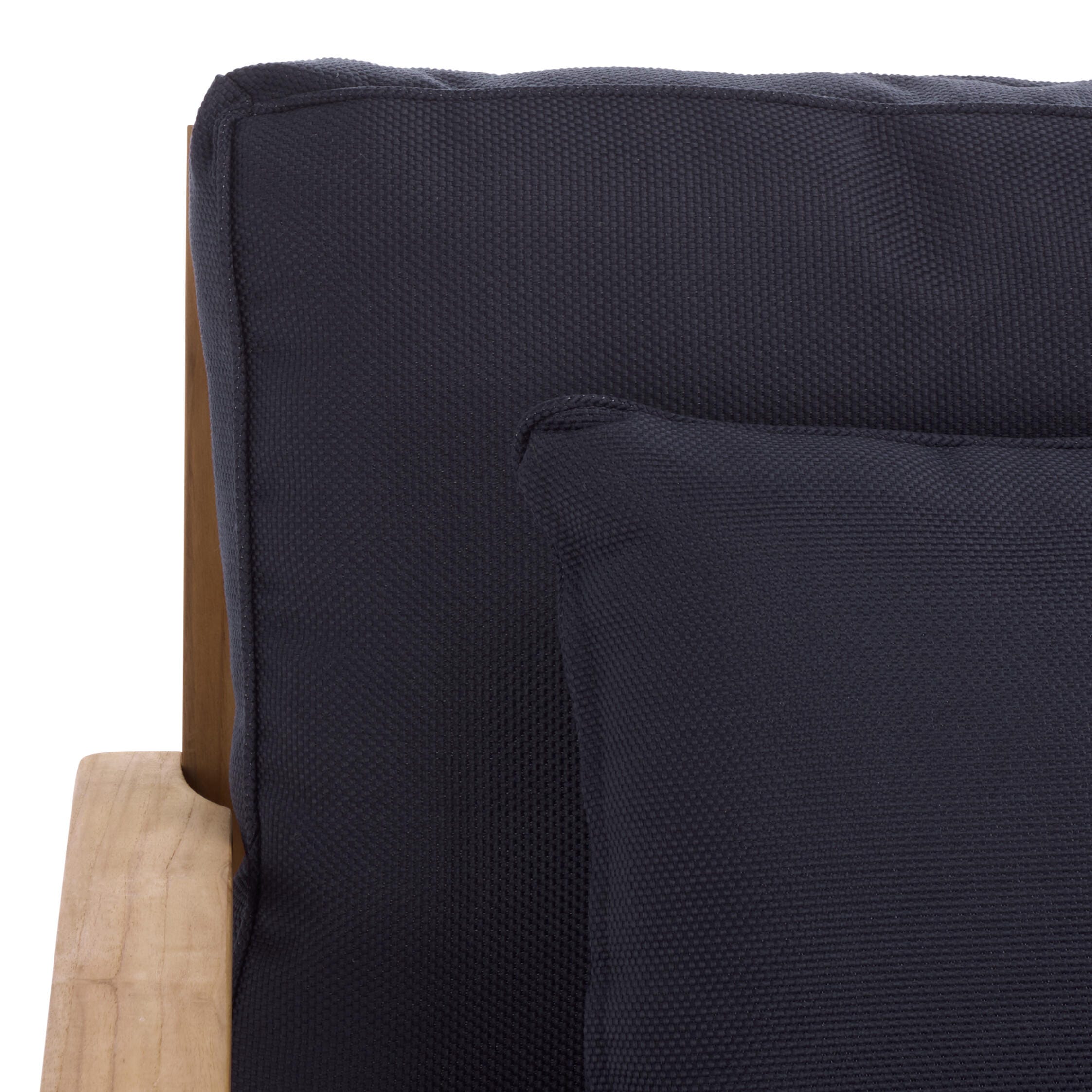 Safavieh Martinique Outdoor Loveseat, Natural/Dark Navy, large
