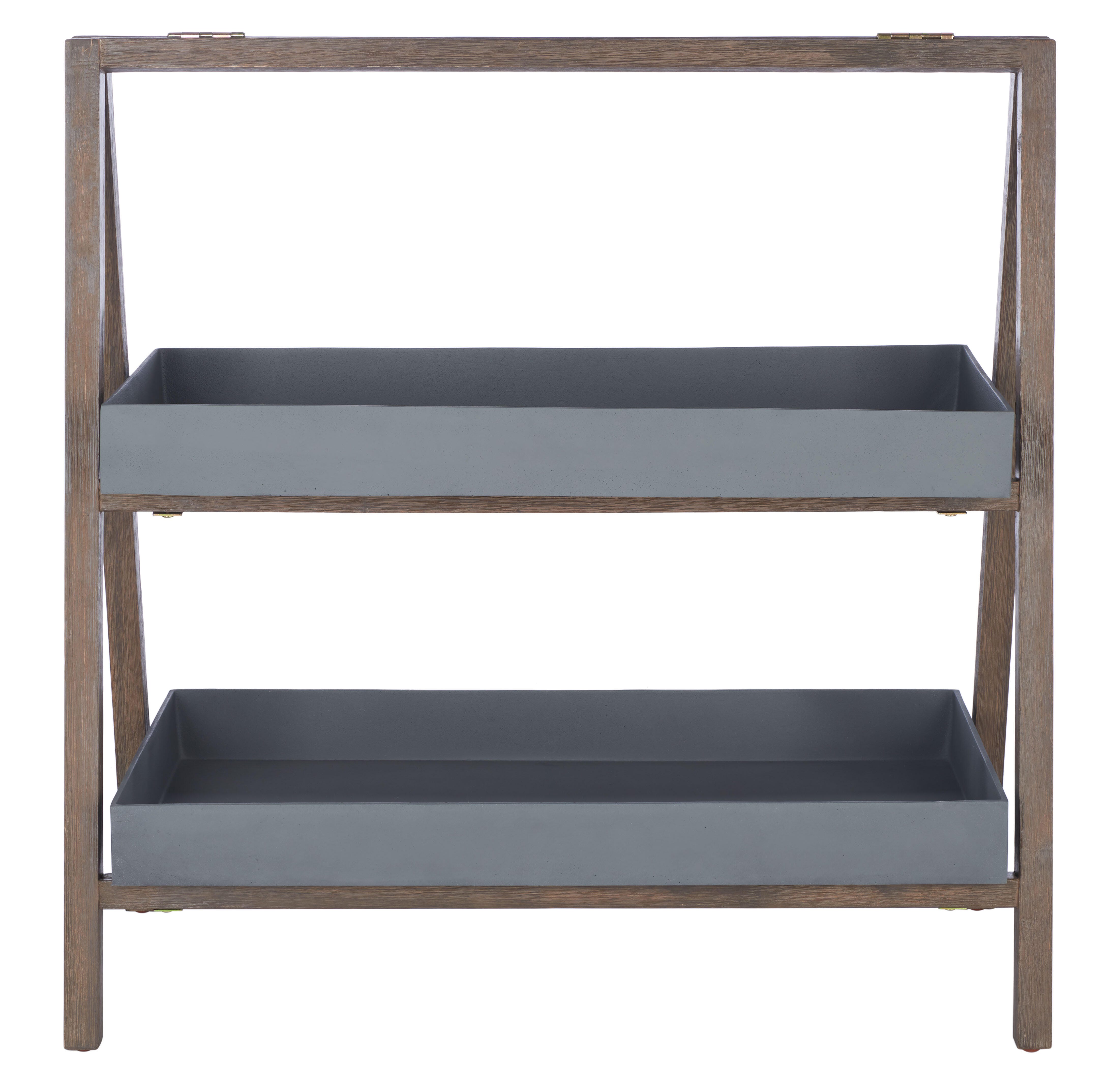 Safavieh Outdoor Planter Shelf, Gray, large