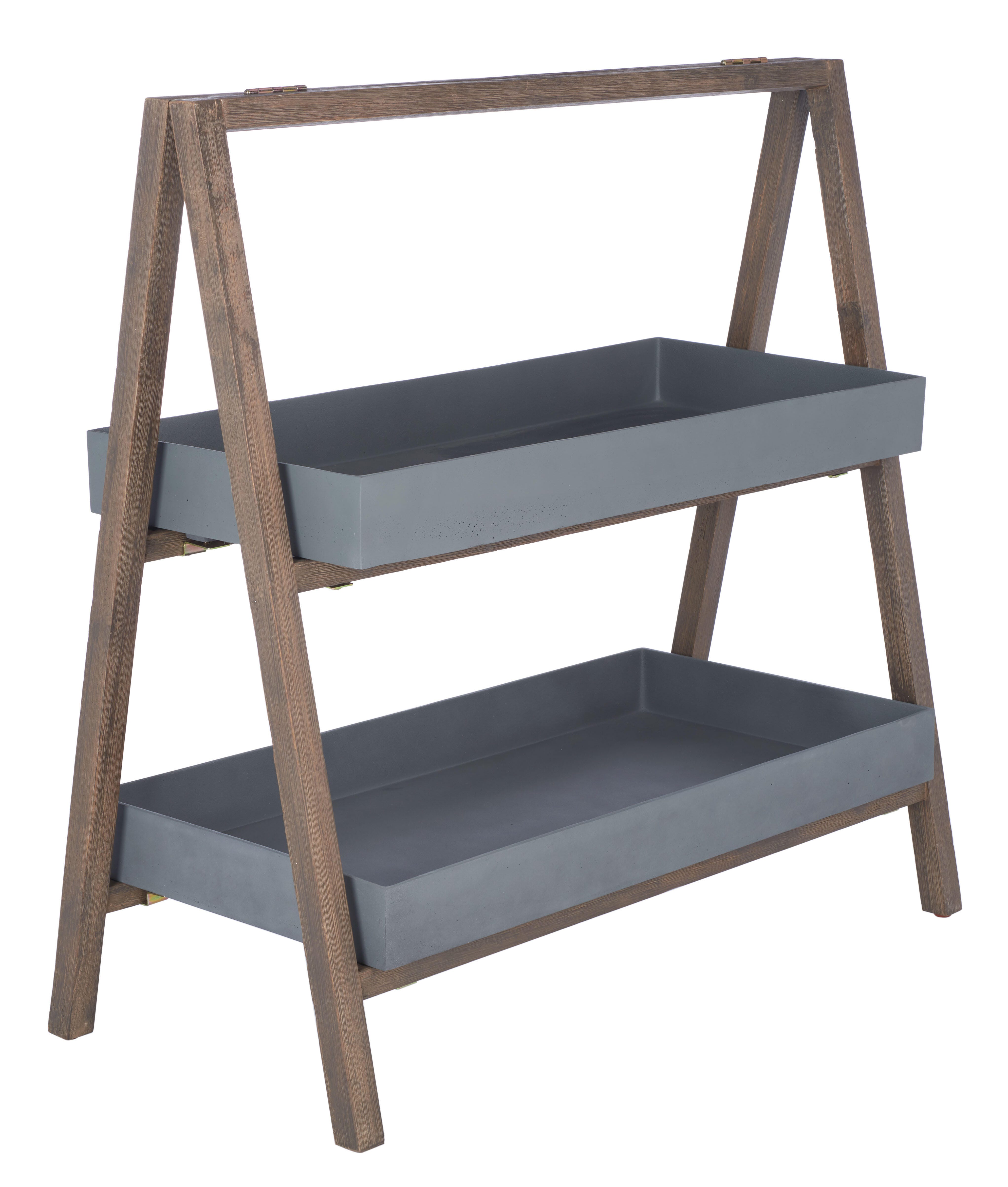 Safavieh Outdoor Planter Shelf, Gray, large