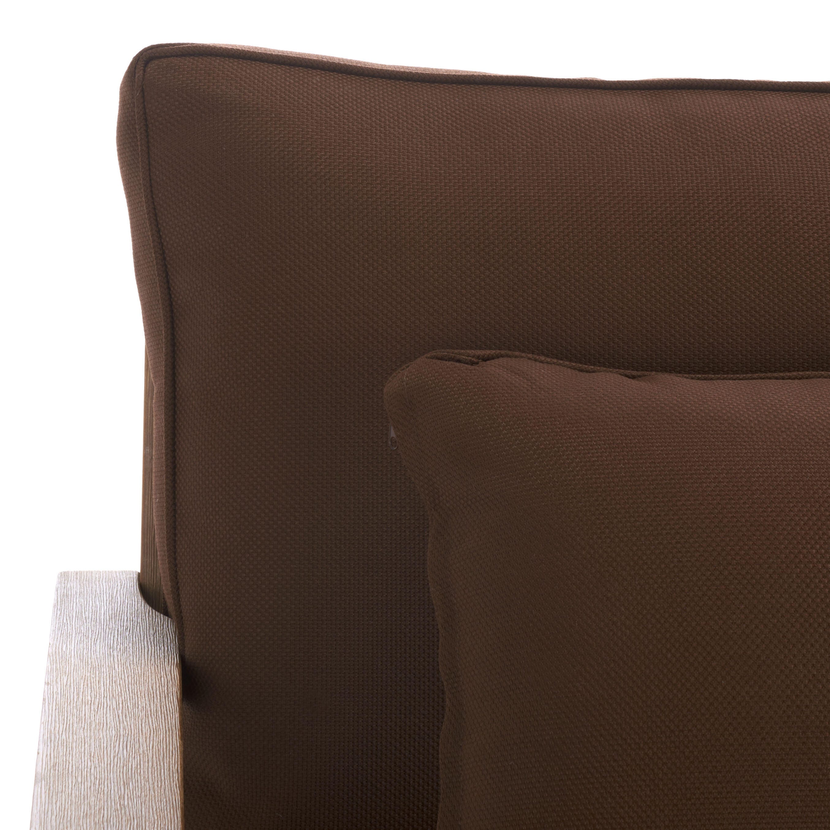 Safavieh Martinique Outdoor Loveseat, Natural/Dark Brown, large
