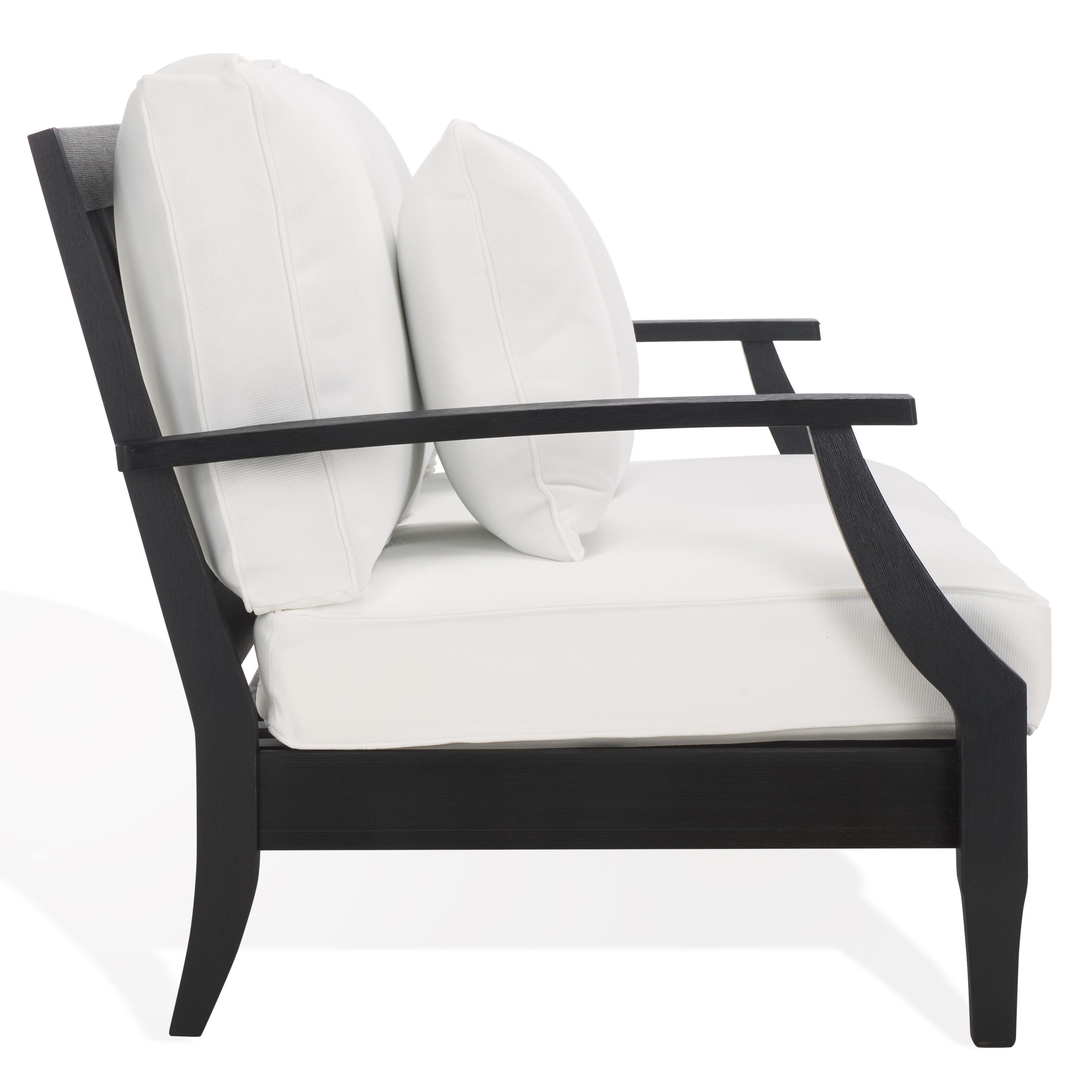 Safavieh Martinique Outdoor Loveseat, Black/White, large