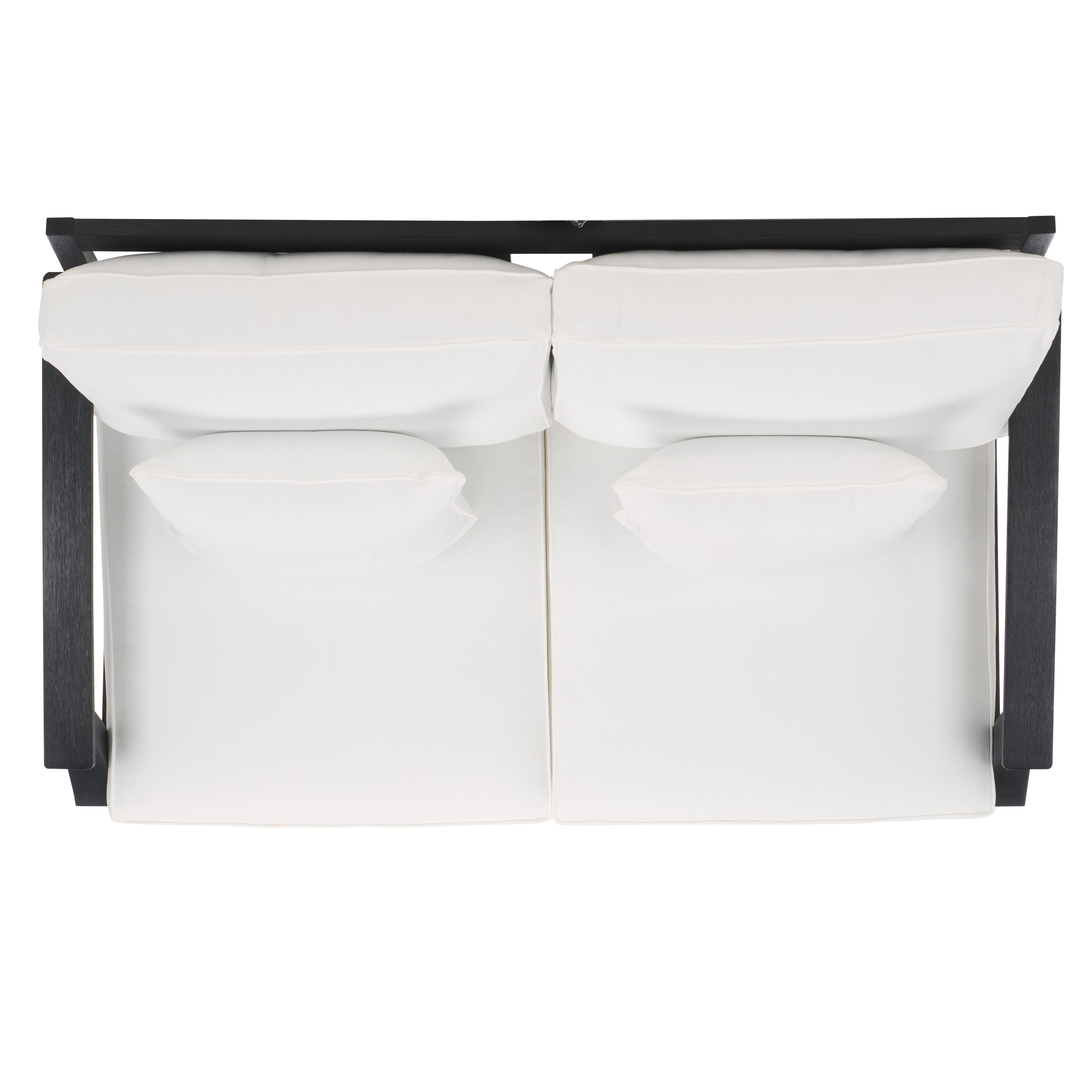 Safavieh Martinique Outdoor Loveseat, Black/White, large
