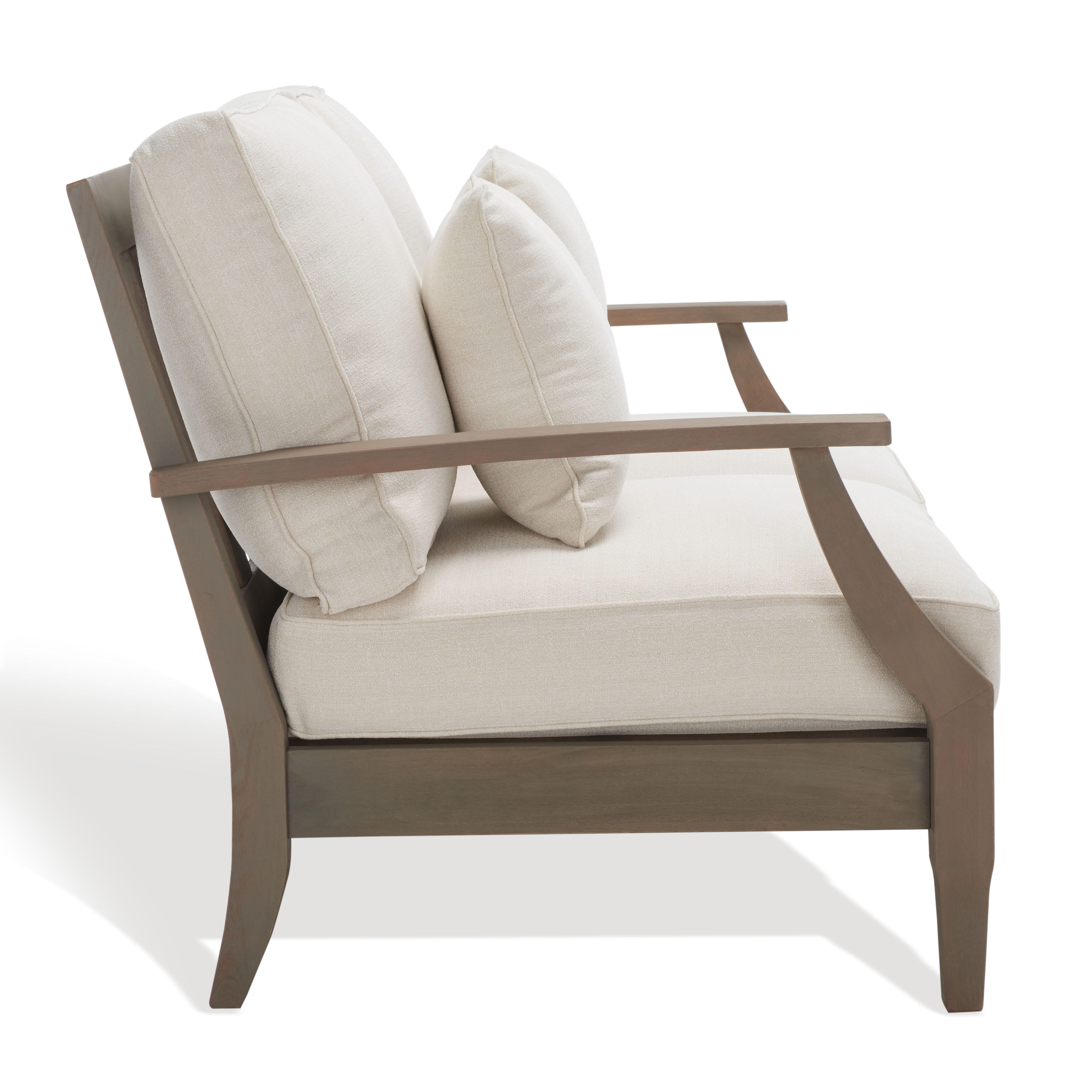 Safavieh Martinique Outdoor Loveseat, Light Gray/Beige, large
