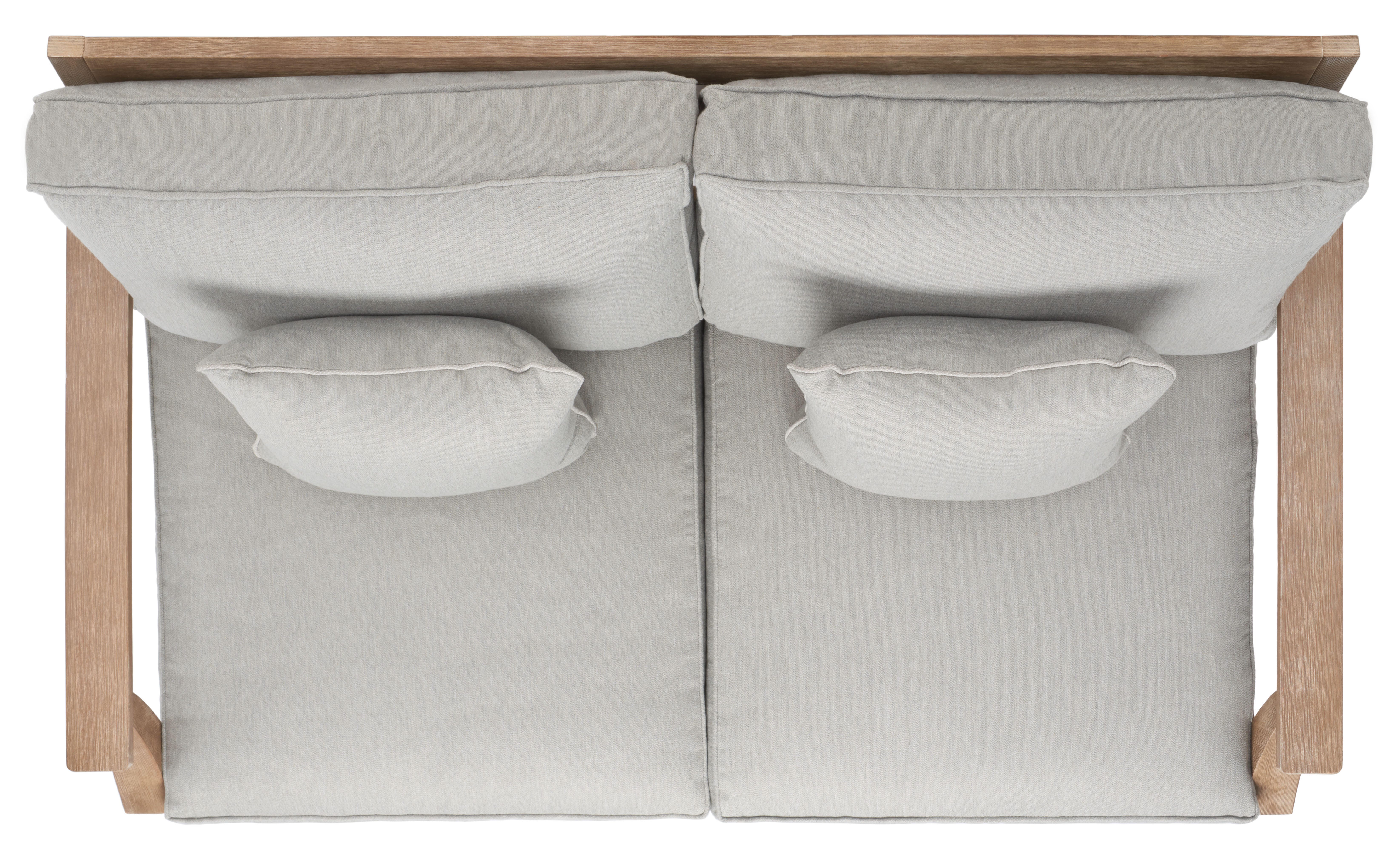 Safavieh Martinique Outdoor Loveseat, Natural/Gray, large