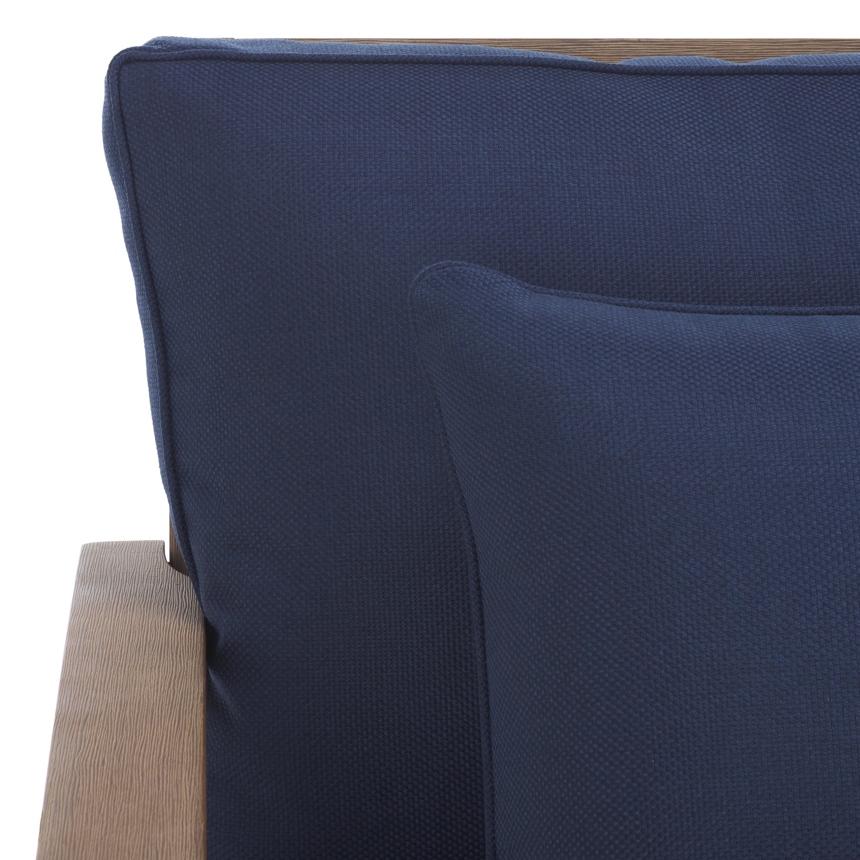 Safavieh Martinique Outdoor Loveseat, Natural/Navy, large