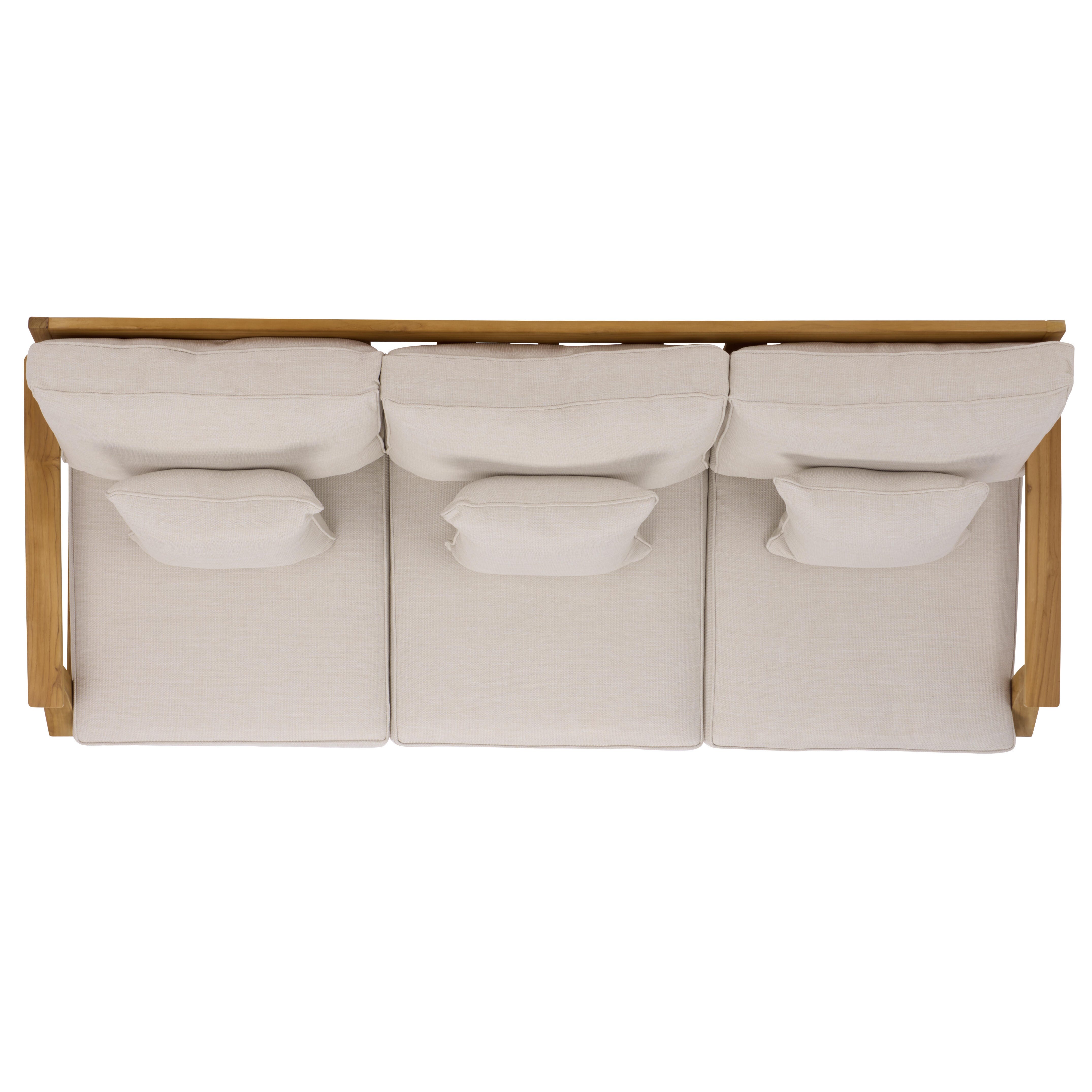 Safavieh Outdoor Sofa, White/Beige, large