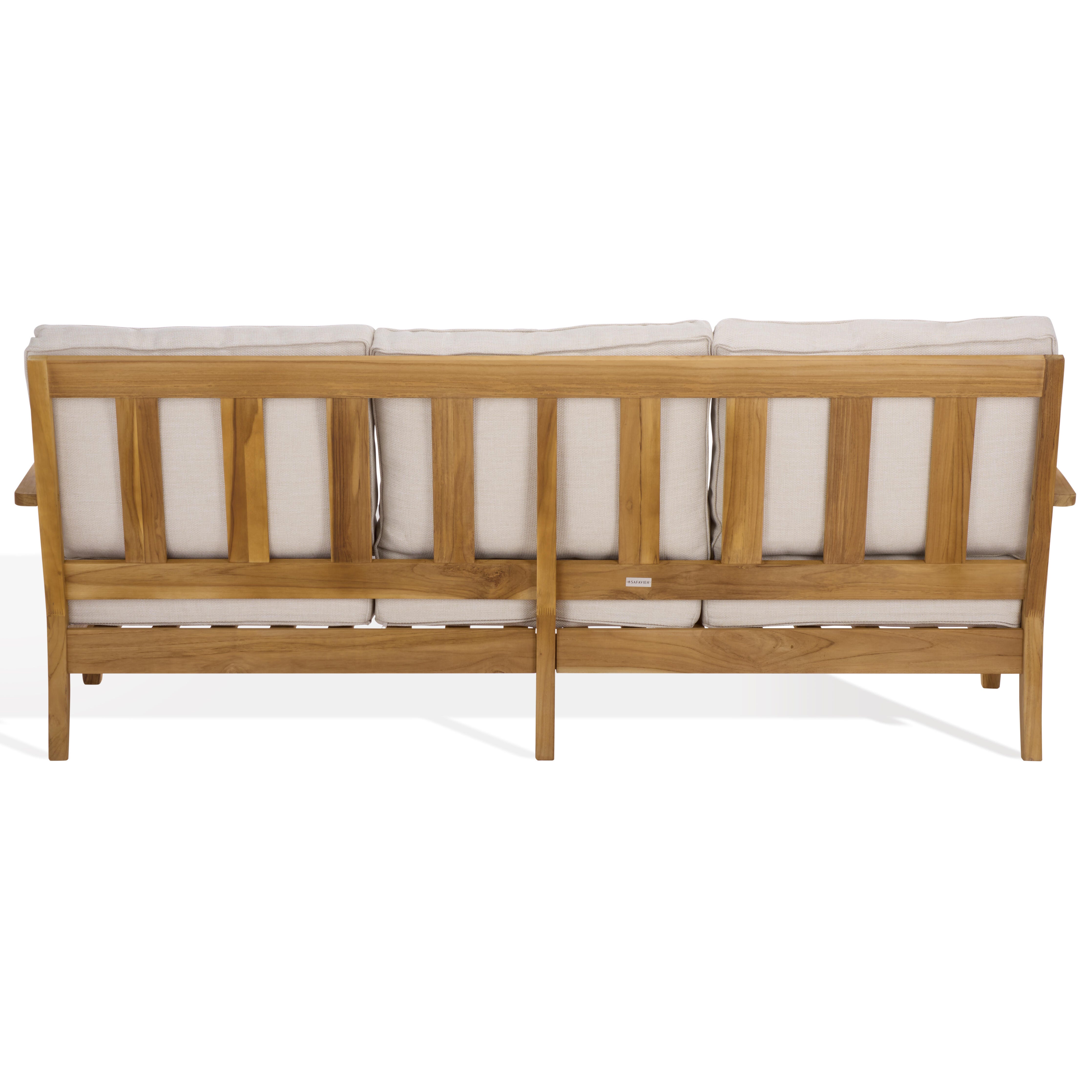 Safavieh Outdoor Sofa, White/Beige, large