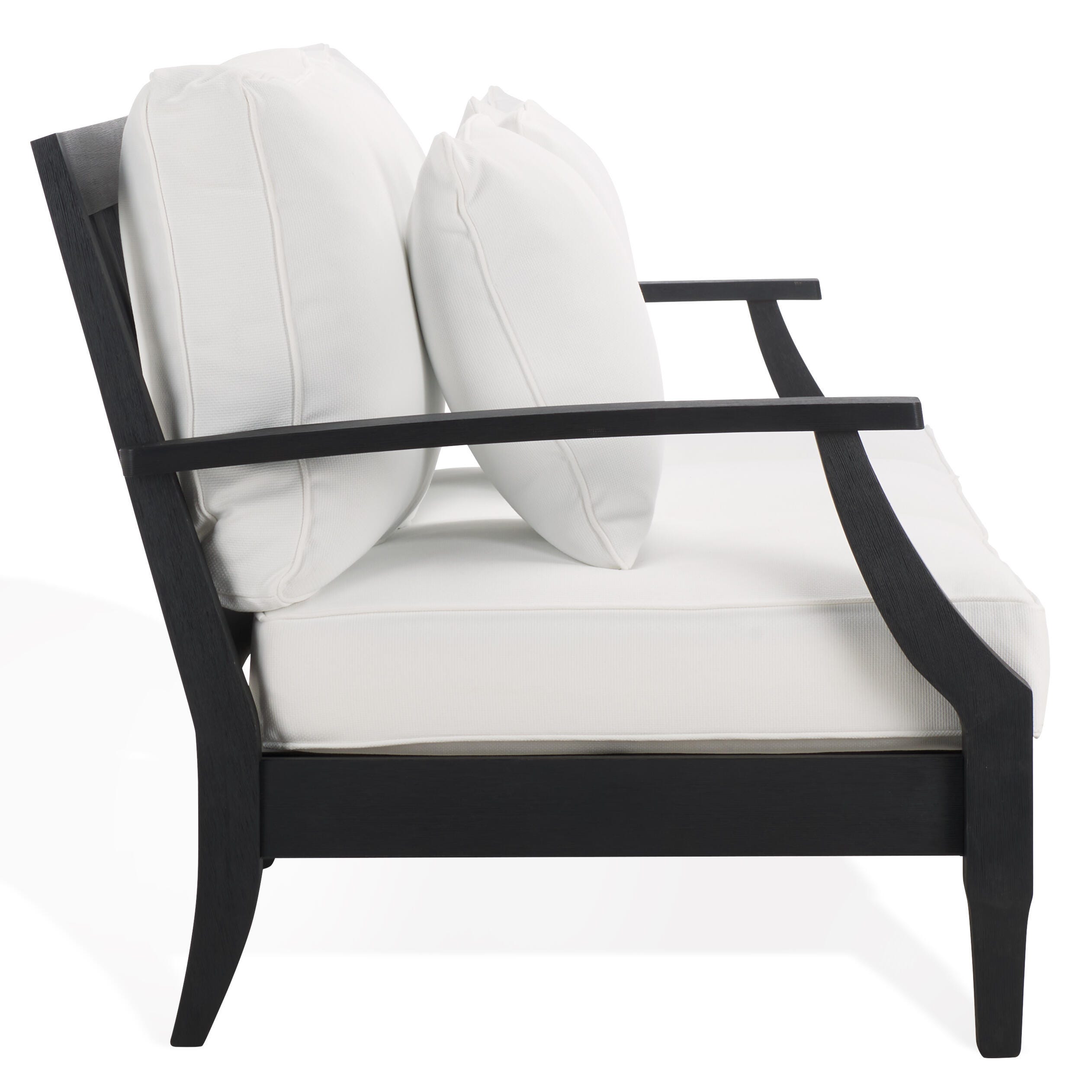 Safavieh Outdoor Sofa, Black/White, large