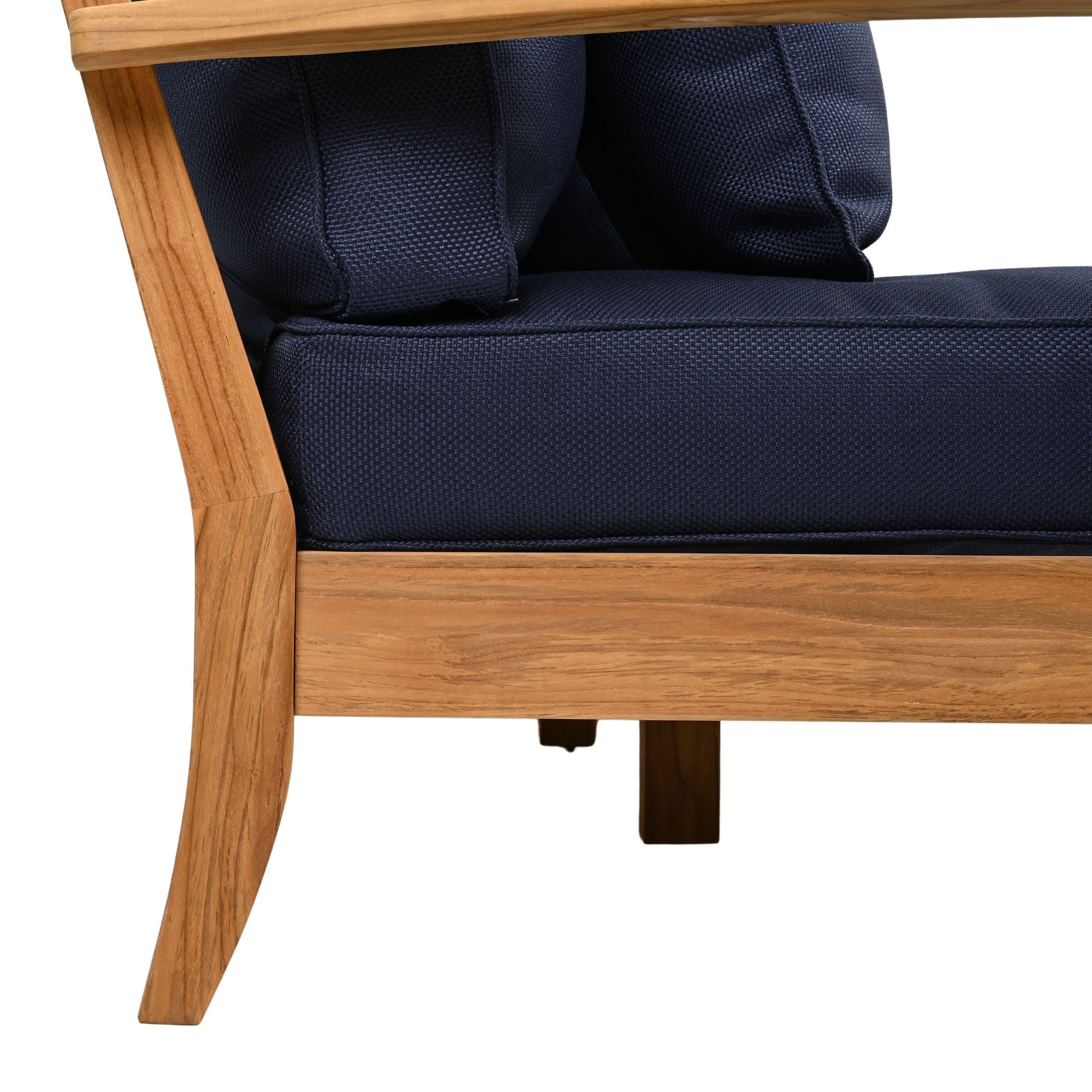 Safavieh Outdoor Sofa, Natural/Dark Navy, large