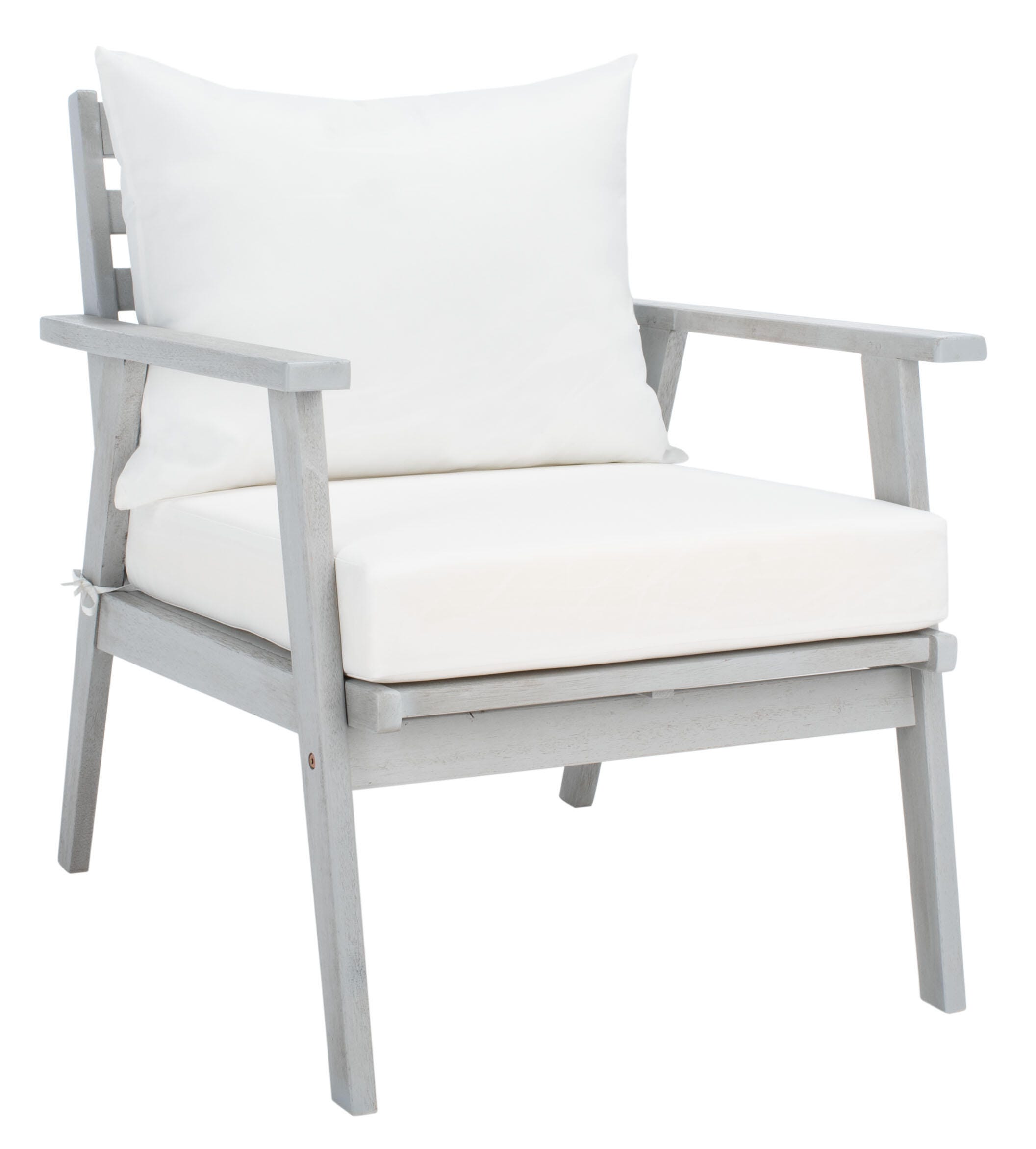 Safavieh Deacon Outdoor Conversation Set, Beige, large