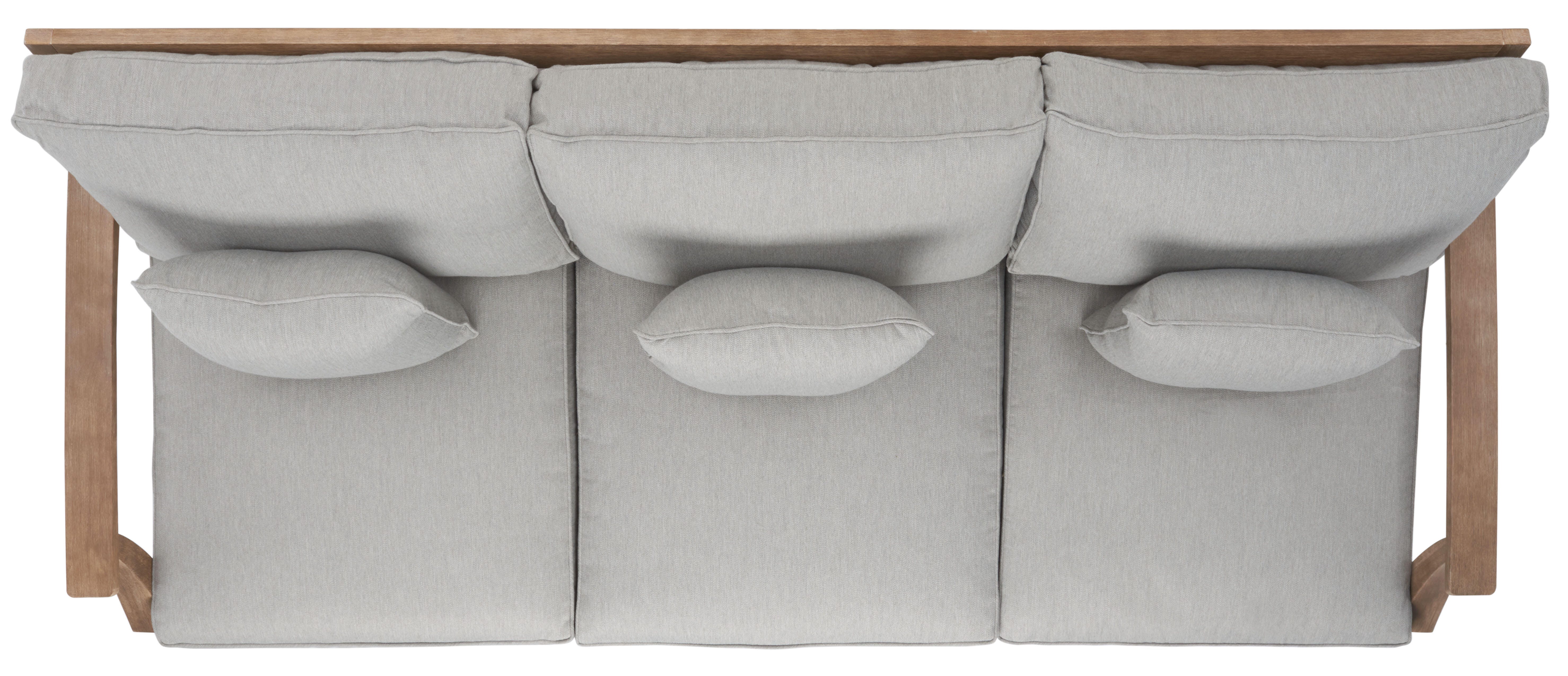 Safavieh Outdoor Sofa, Natural/Gray, large