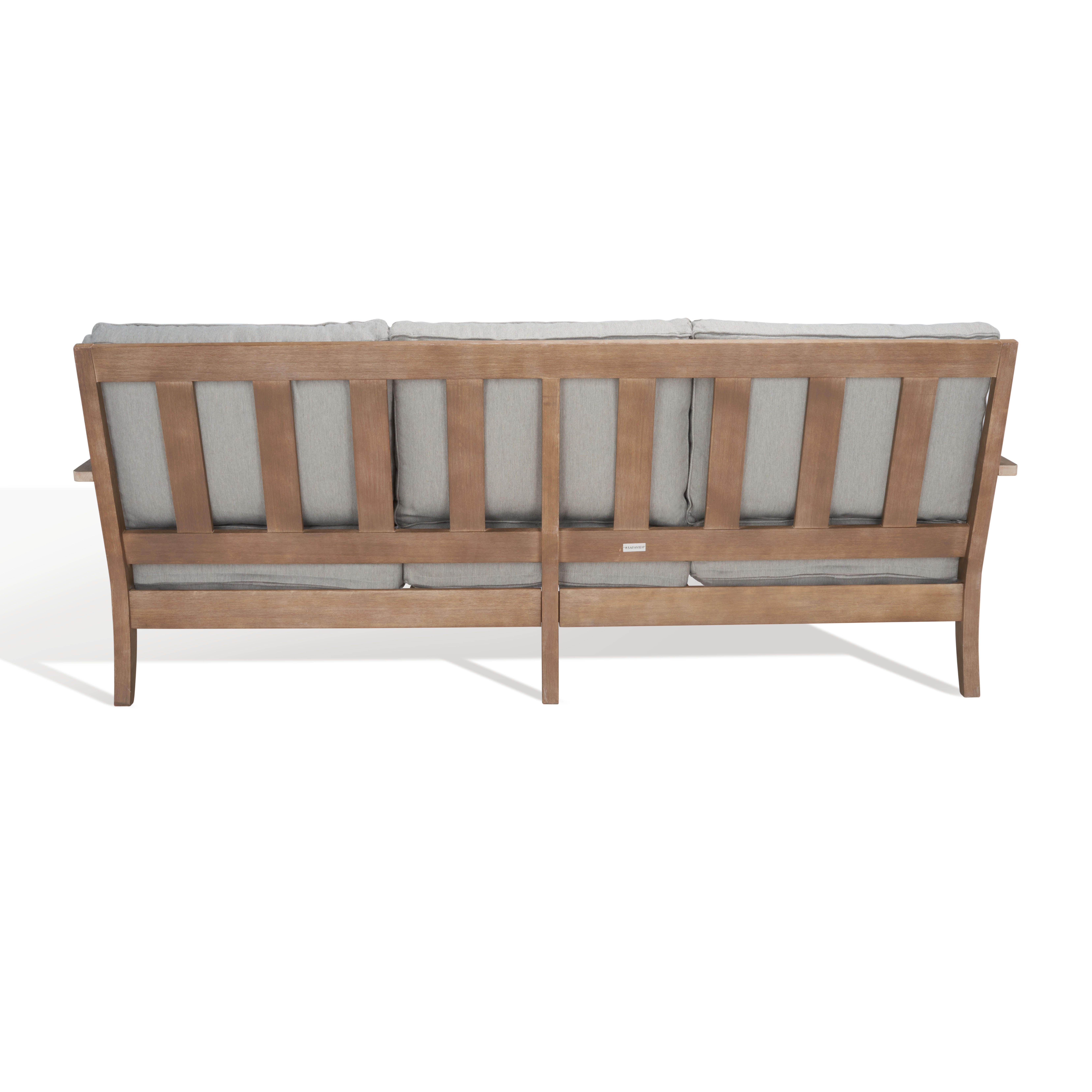 Safavieh Outdoor Sofa, Natural/Gray, large