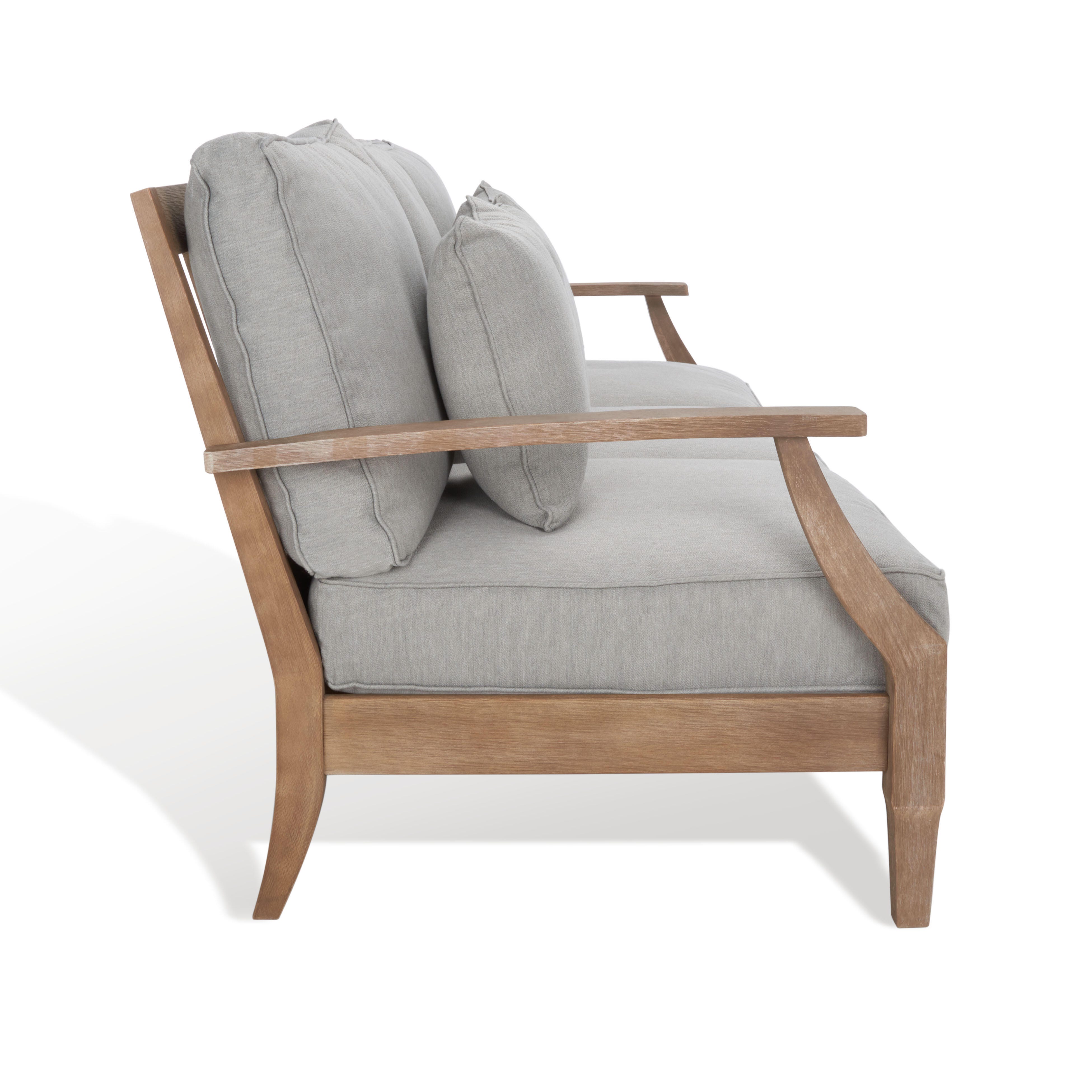 Safavieh Outdoor Sofa, Natural/Gray, large