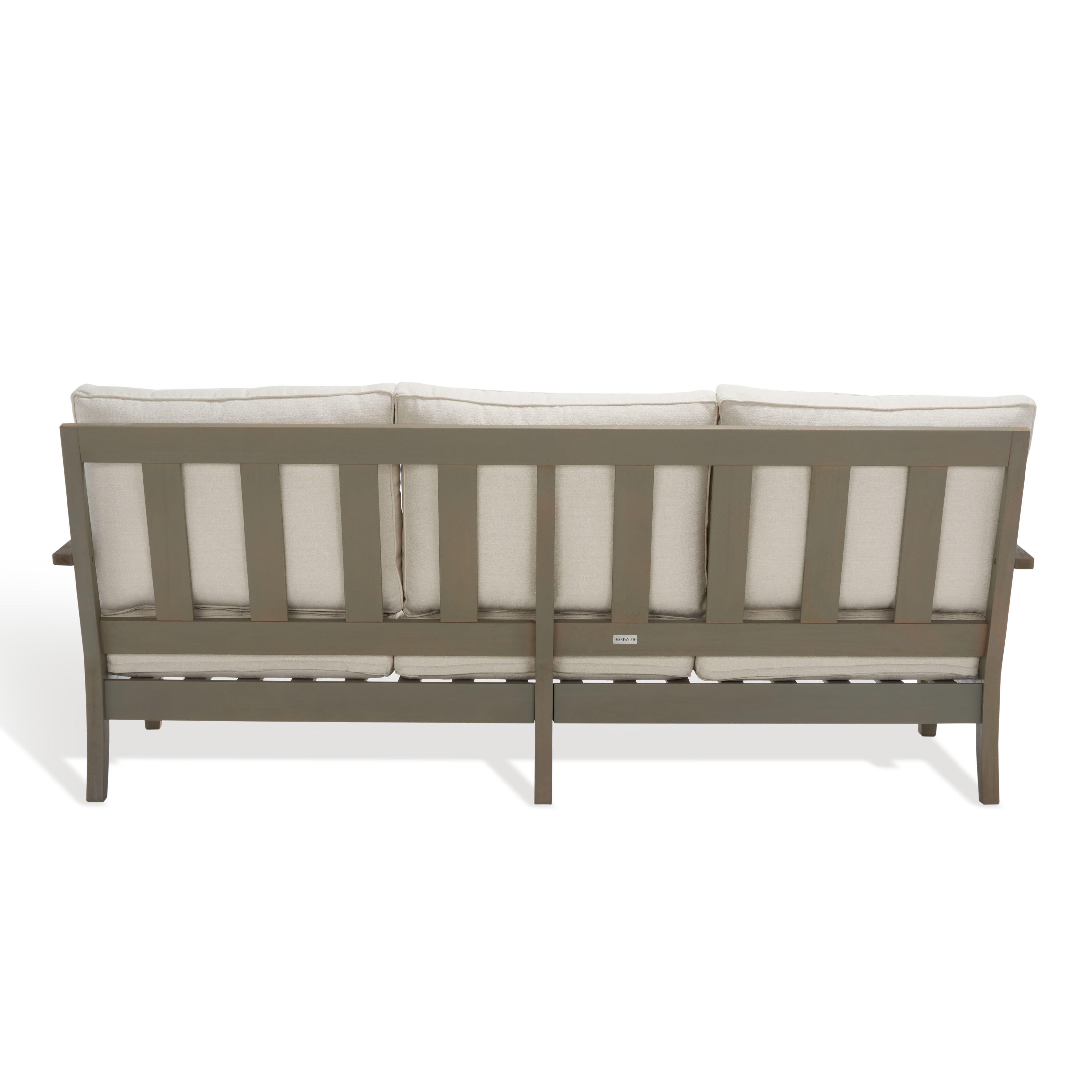 Safavieh Outdoor Sofa, Light Gray/Beige, large