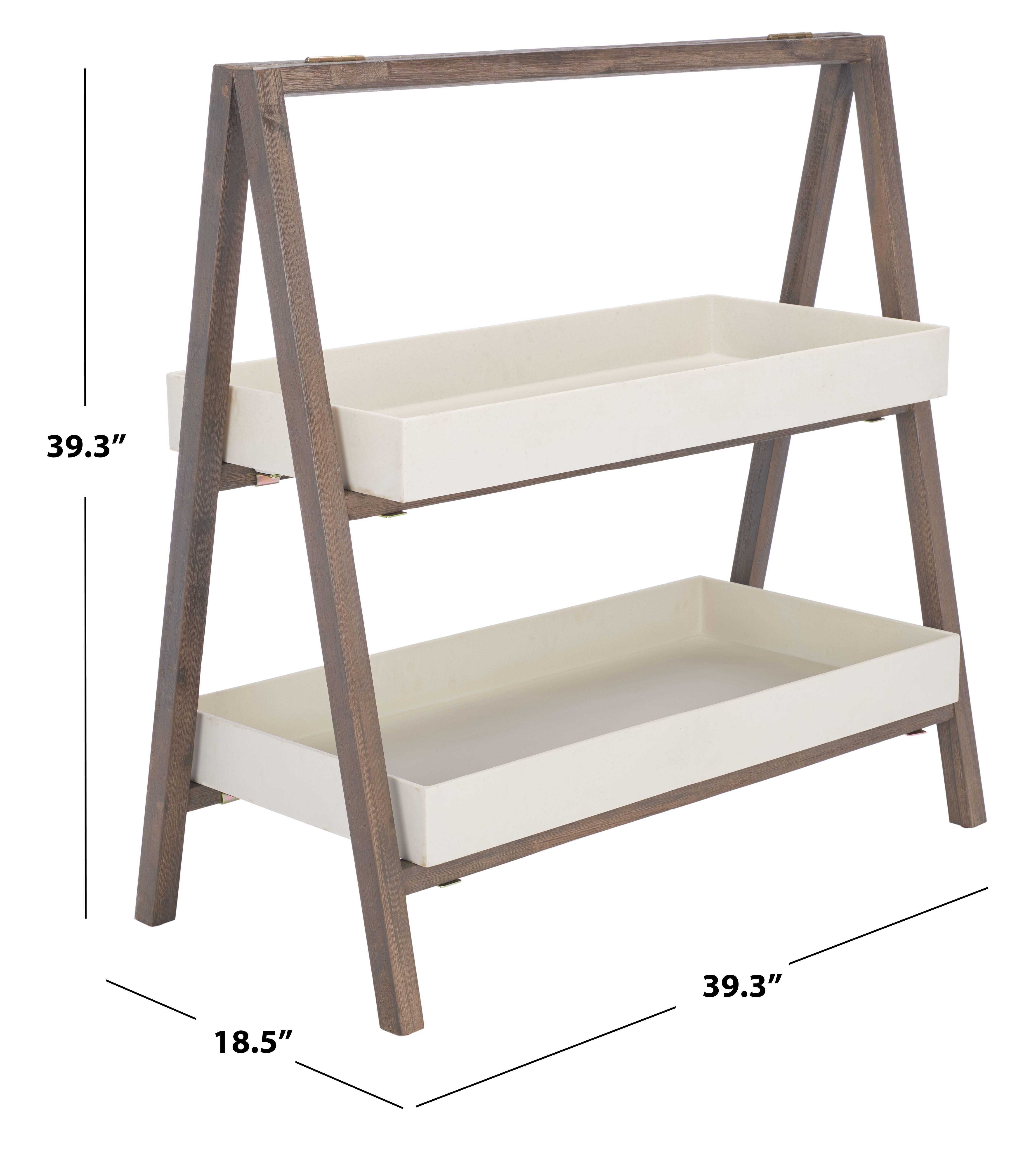 Safavieh Outdoor Planter Shelf, Beige, large