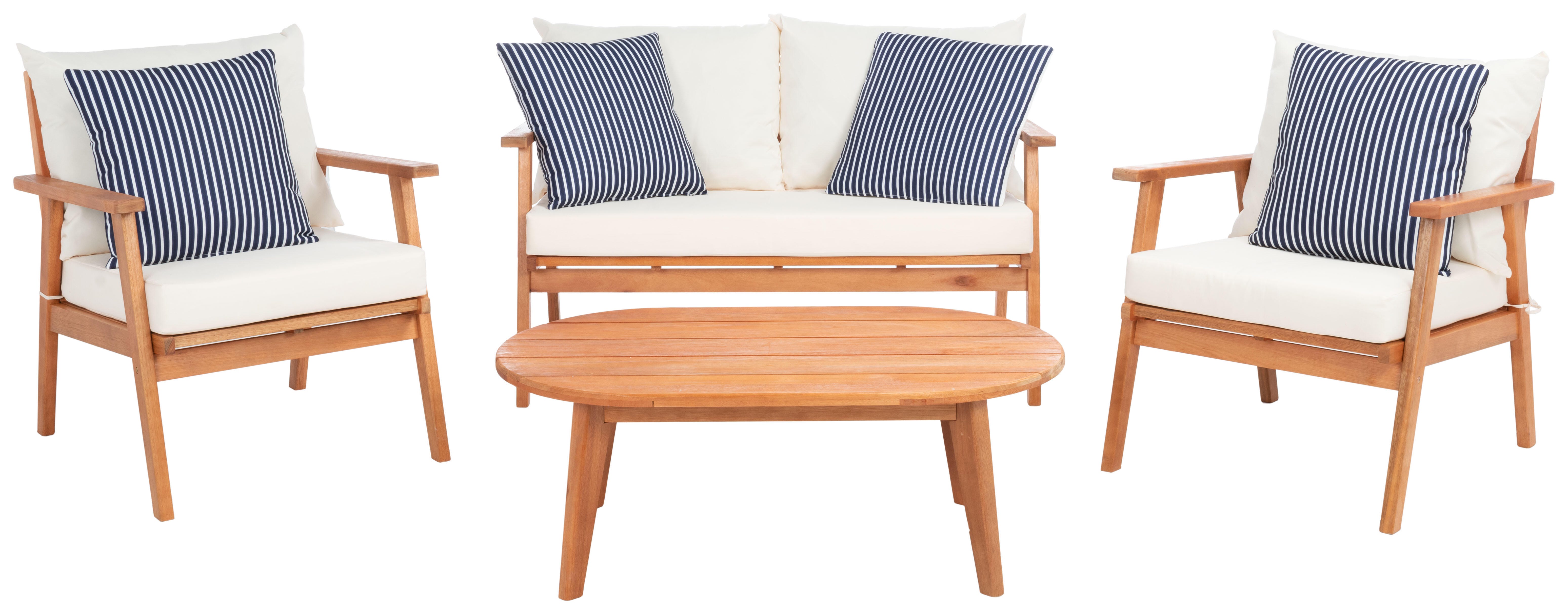 Safavieh Deacon Outdoor Conversation Set, , large