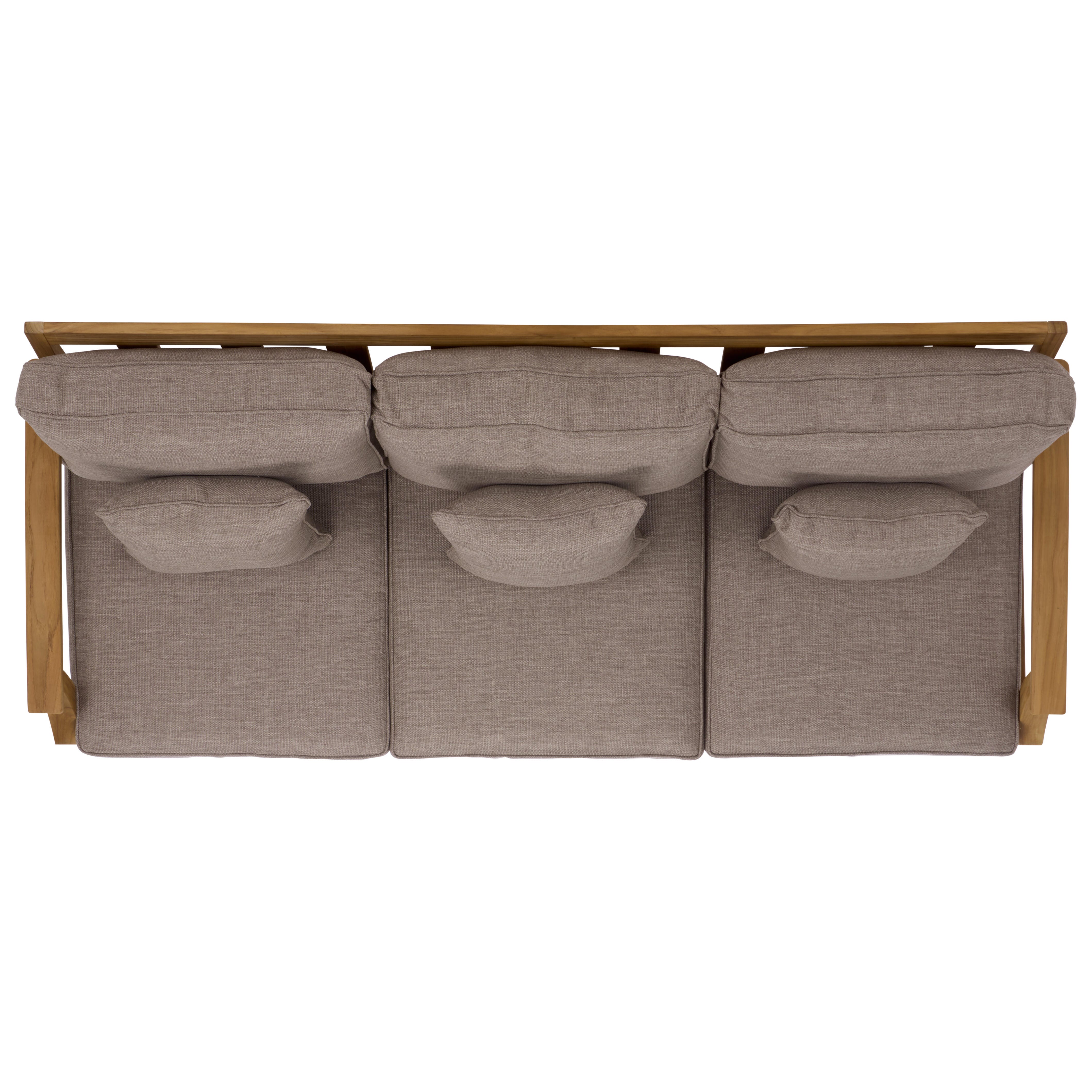 Safavieh Outdoor Sofa, Natural/Taupe, large