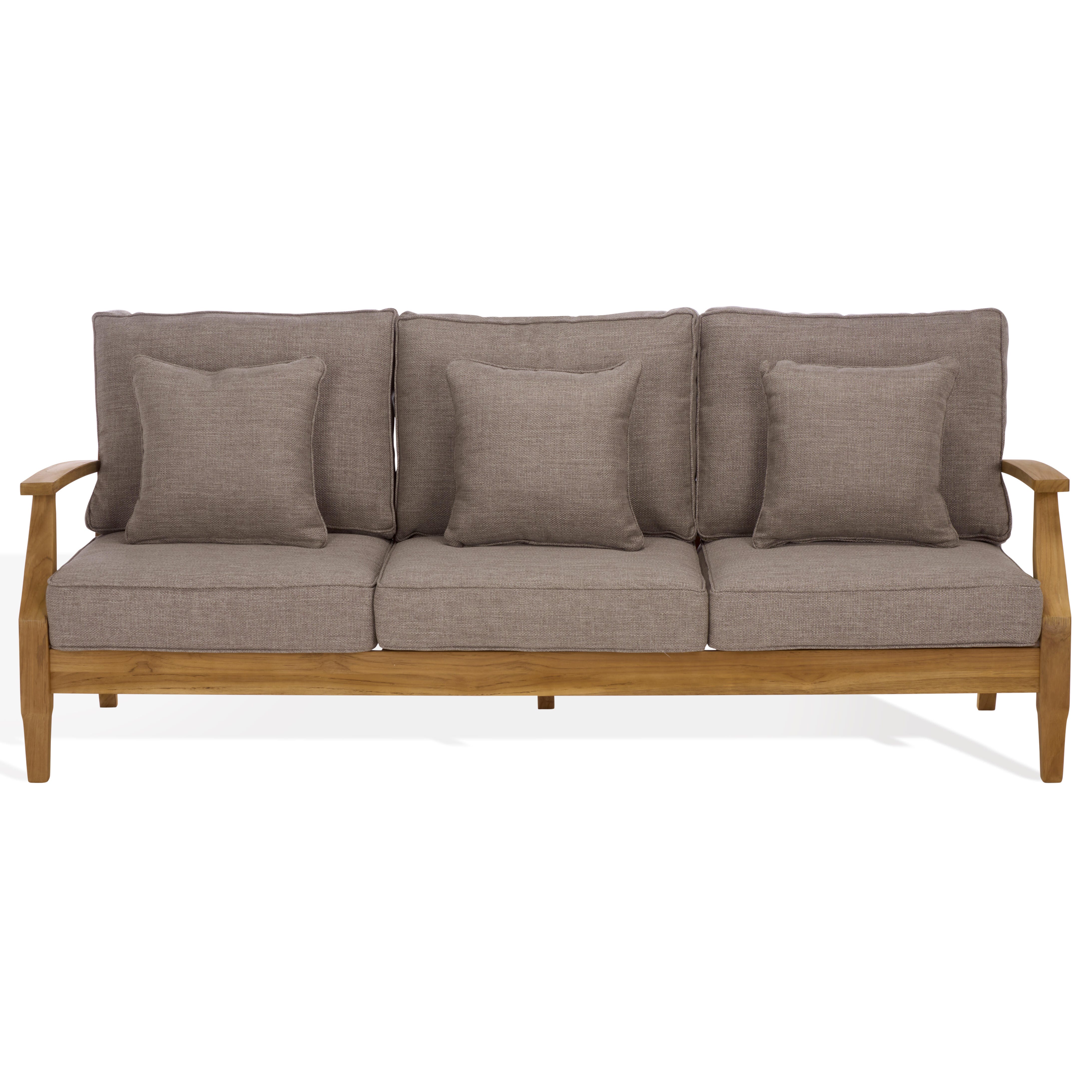 Safavieh Outdoor Sofa, Natural/Taupe, large