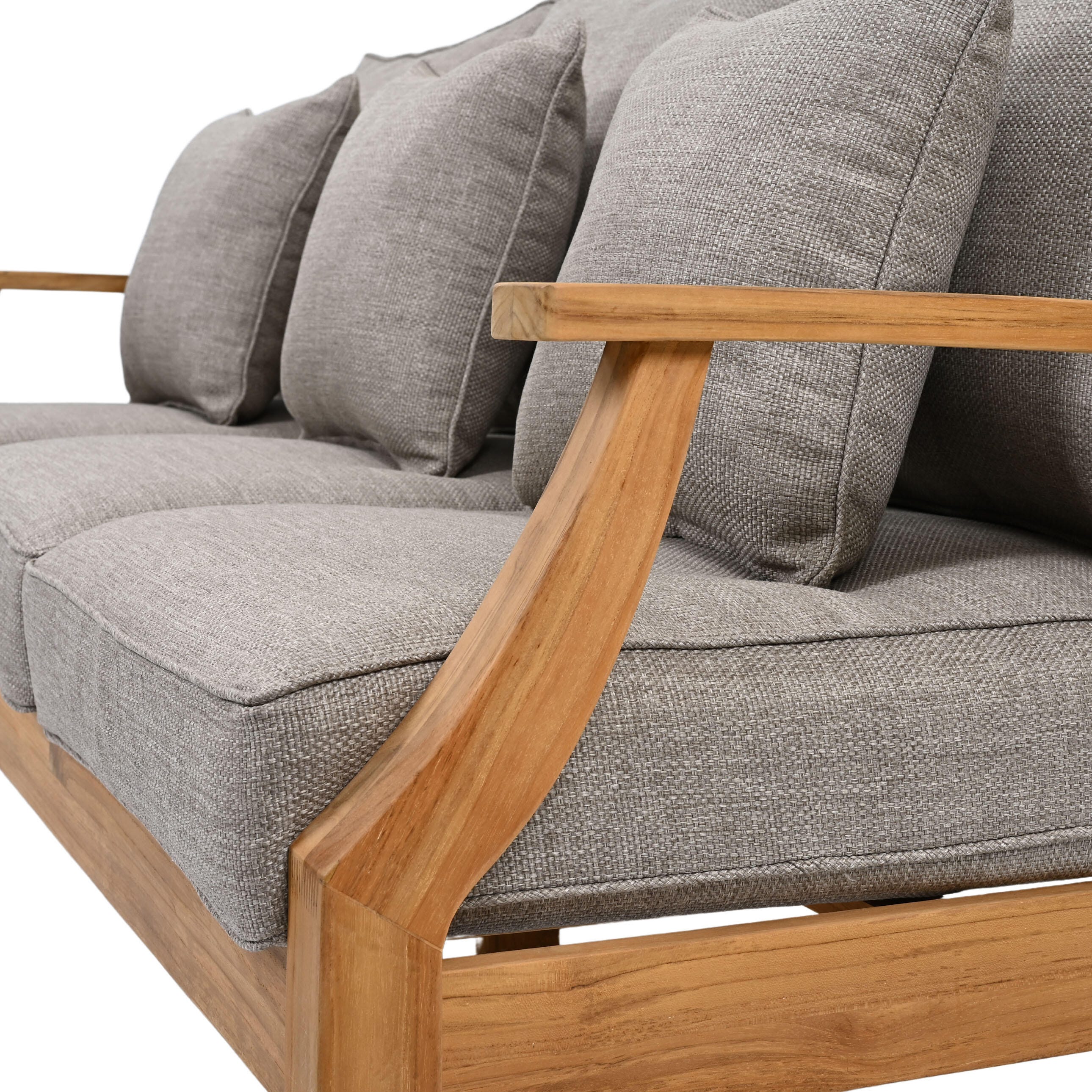 Safavieh Outdoor Sofa, Natural/Taupe, large