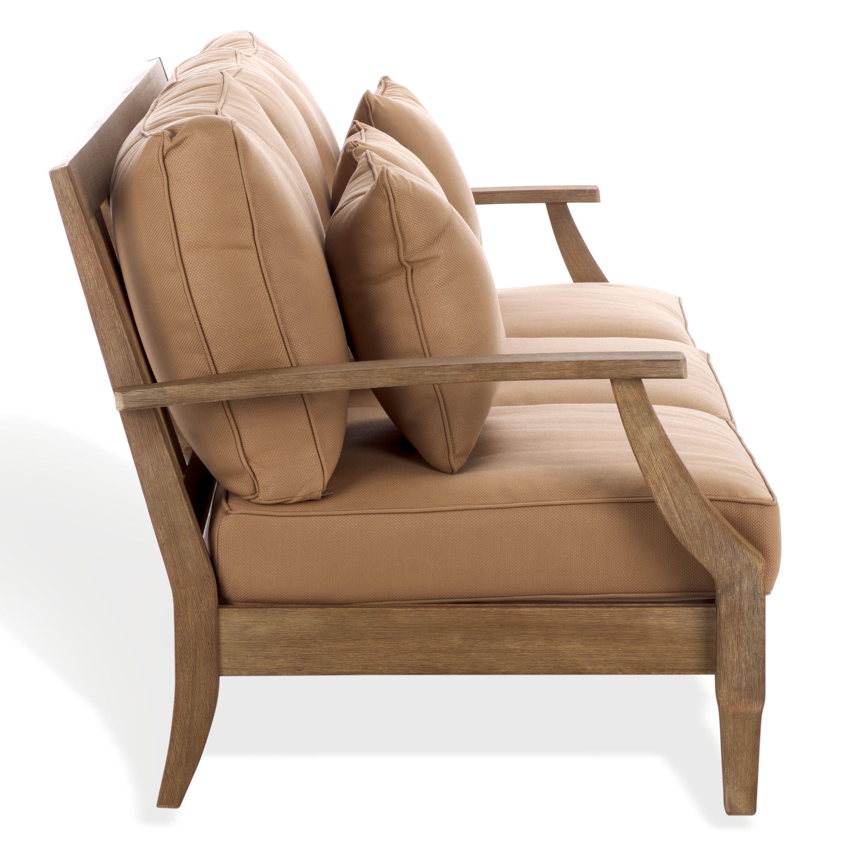 Safavieh Outdoor Sofa, Natural/Brown, large