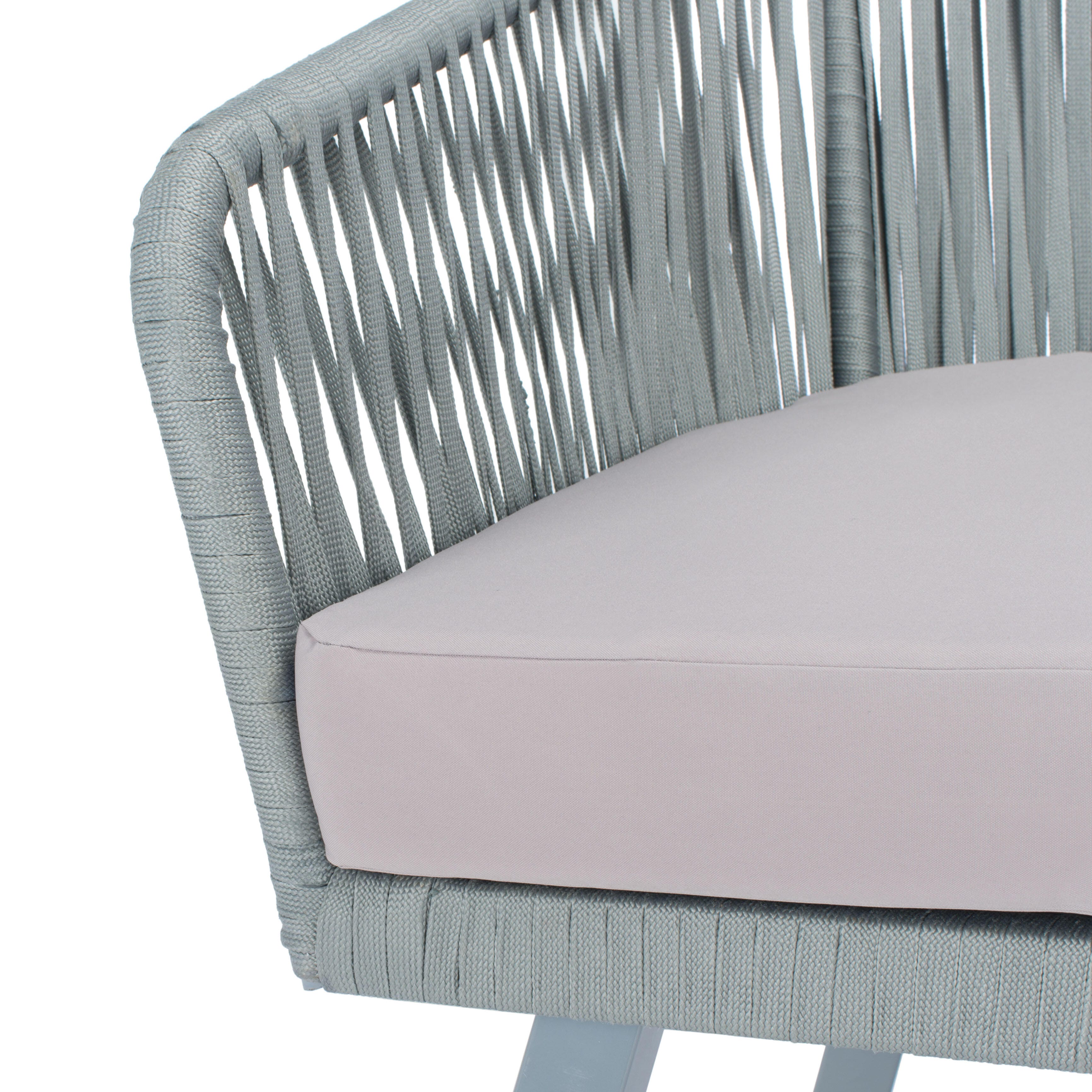 Safavieh Jorda Outdoor Conversation Set, Gray/Mauve, large