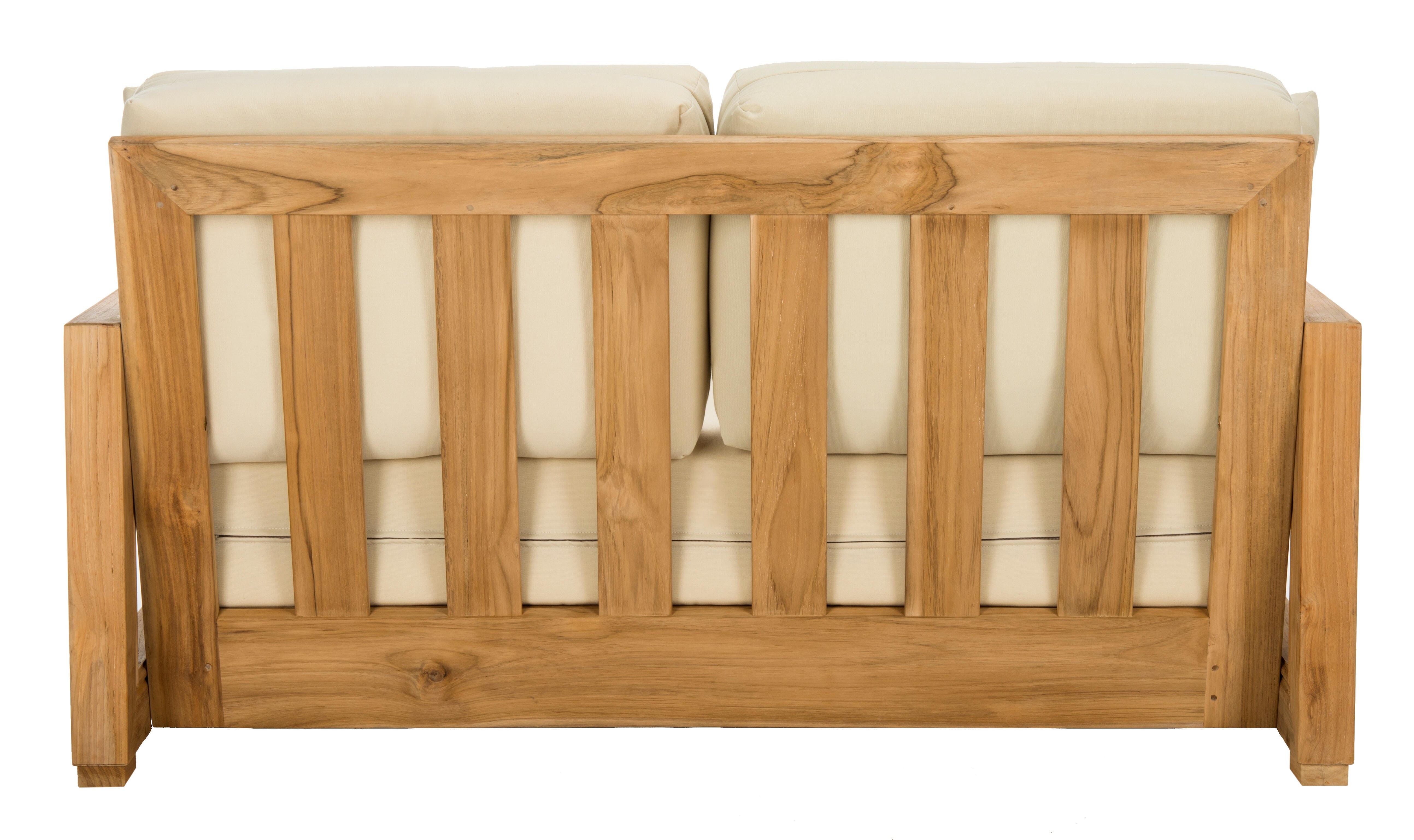 Safavieh Montford Outdoor Bench, Natural/Beige, large