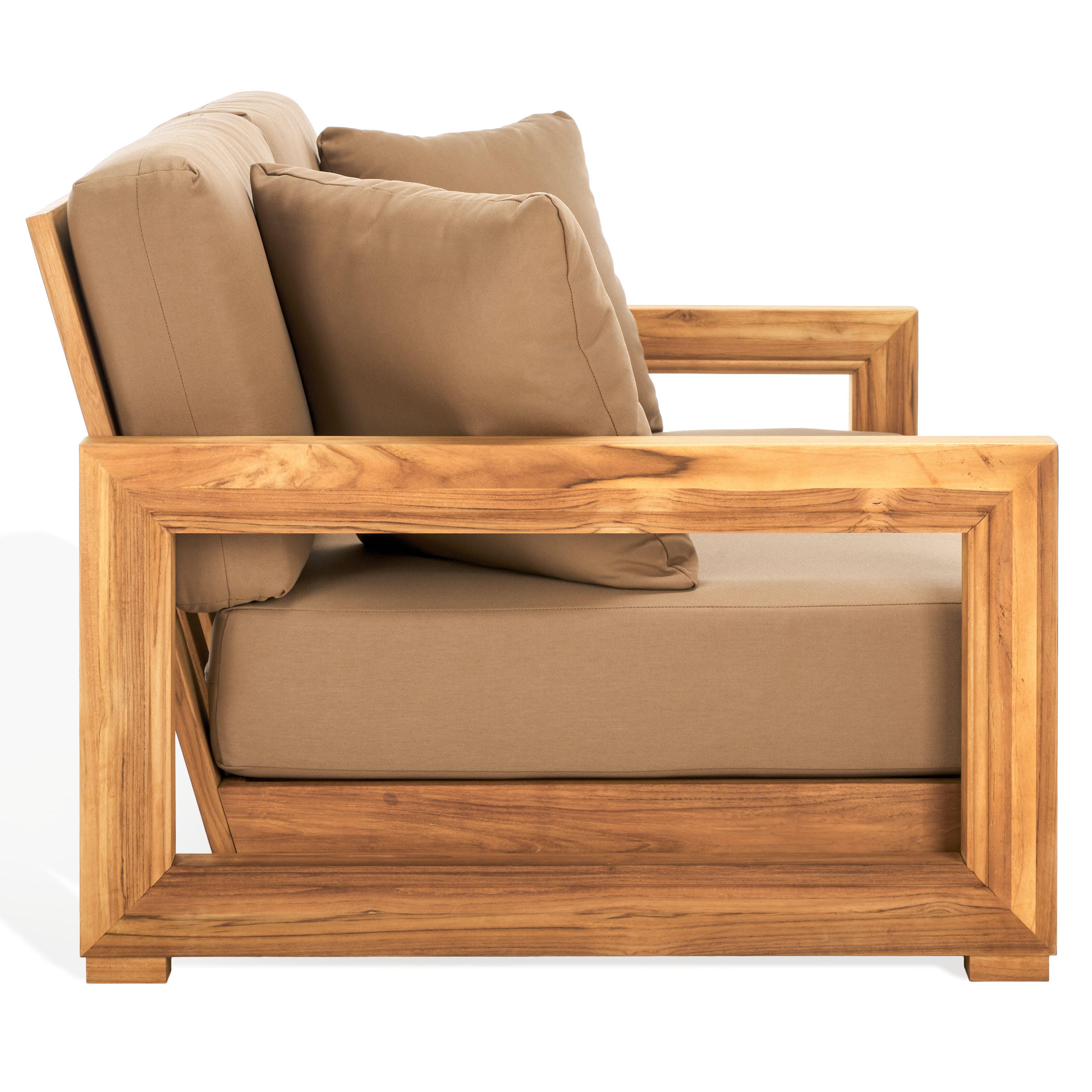 Safavieh Montford Outdoor Bench, Natural/Brown, large