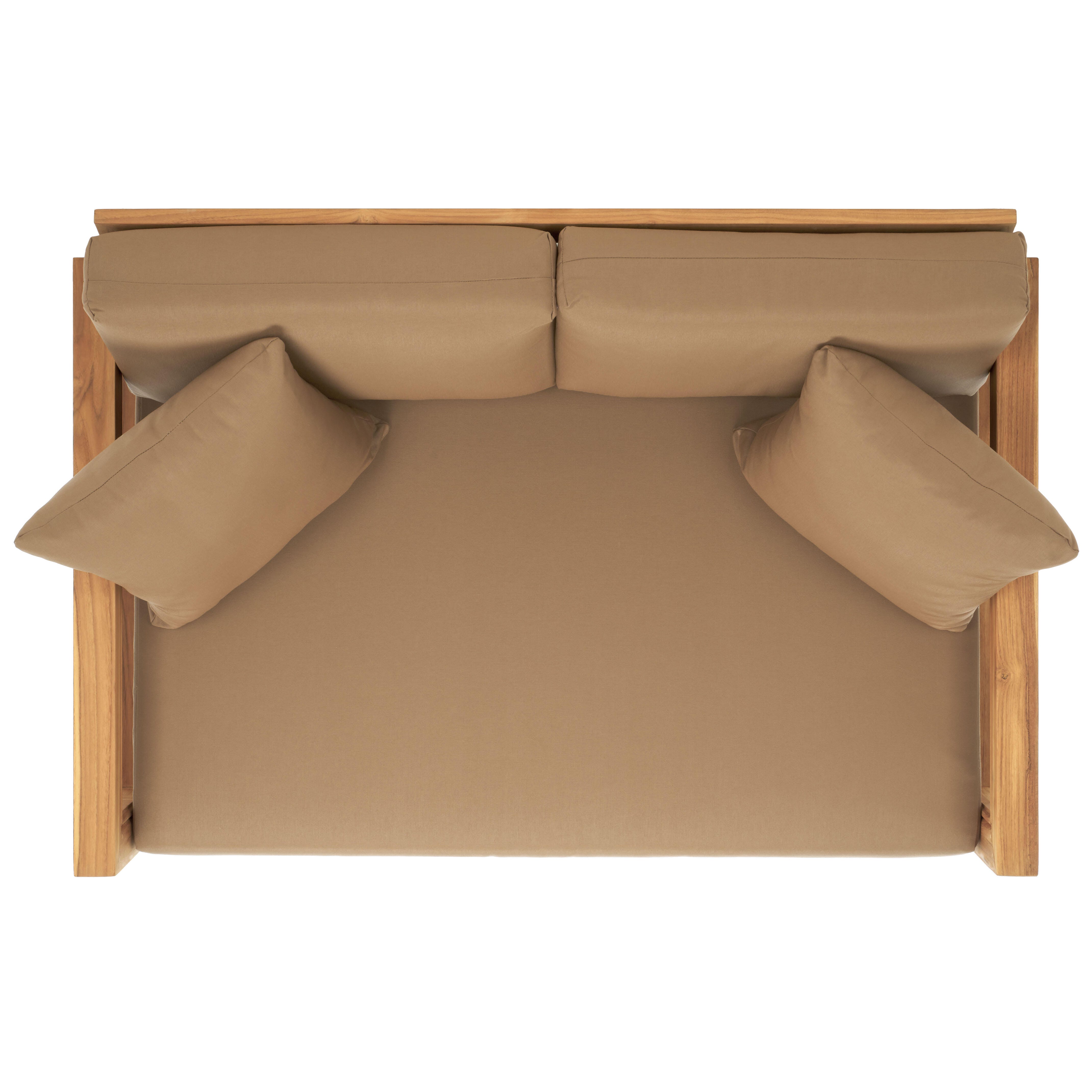Safavieh Montford Outdoor Bench, Natural/Brown, large