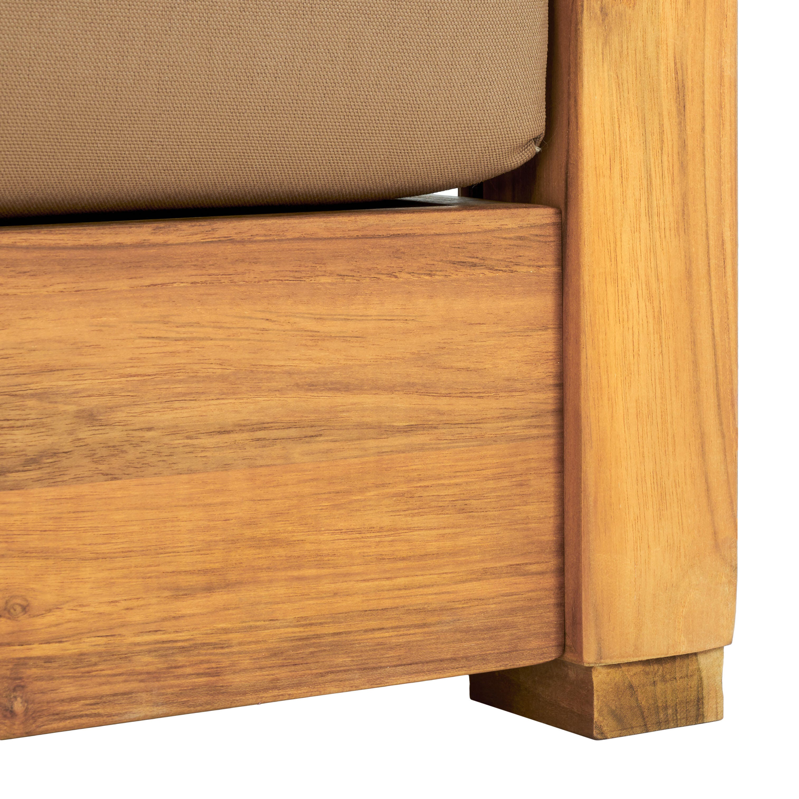 Safavieh Montford Outdoor Bench, Natural/Brown, large