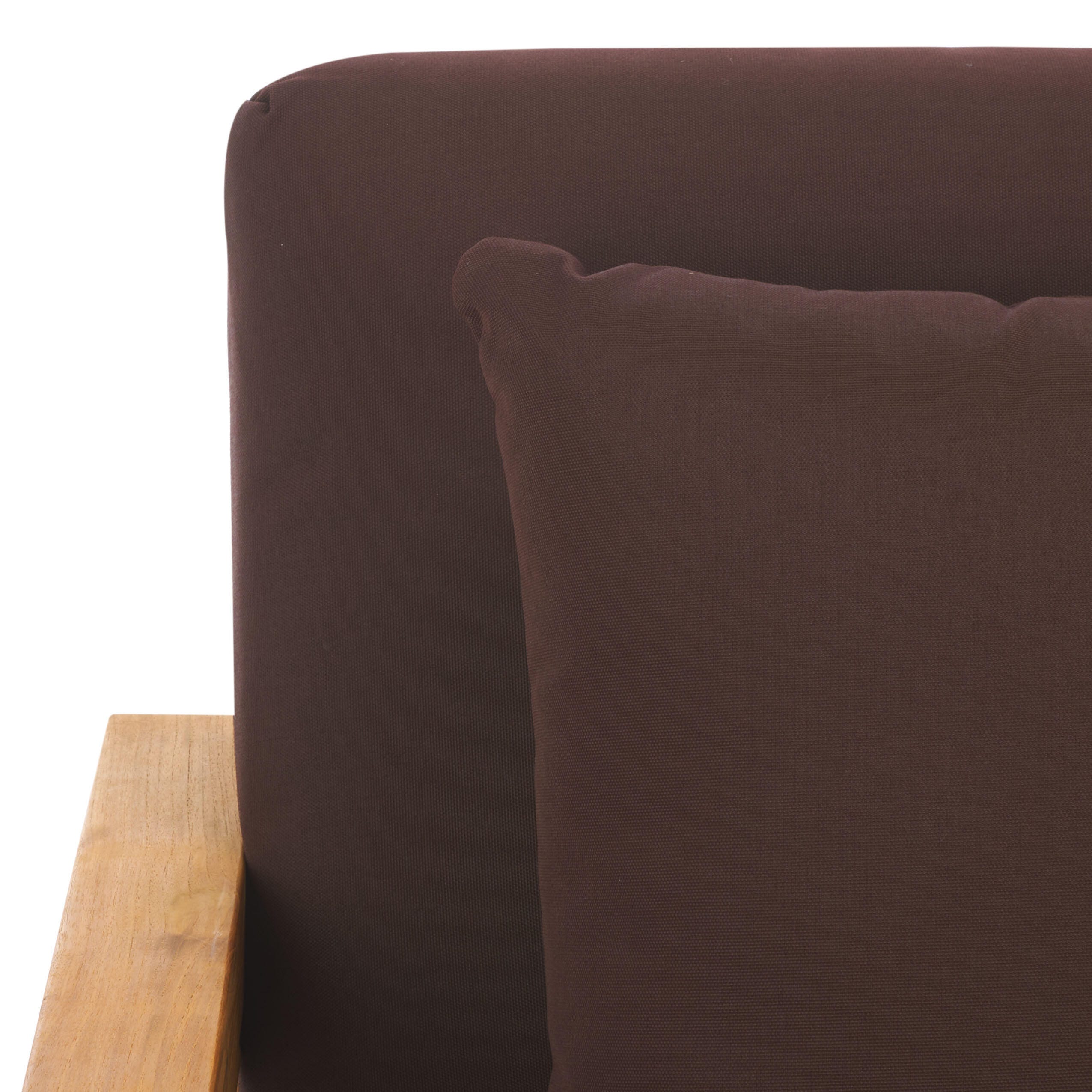 Safavieh Montford Outdoor Bench, Natural/Dark Brown, large