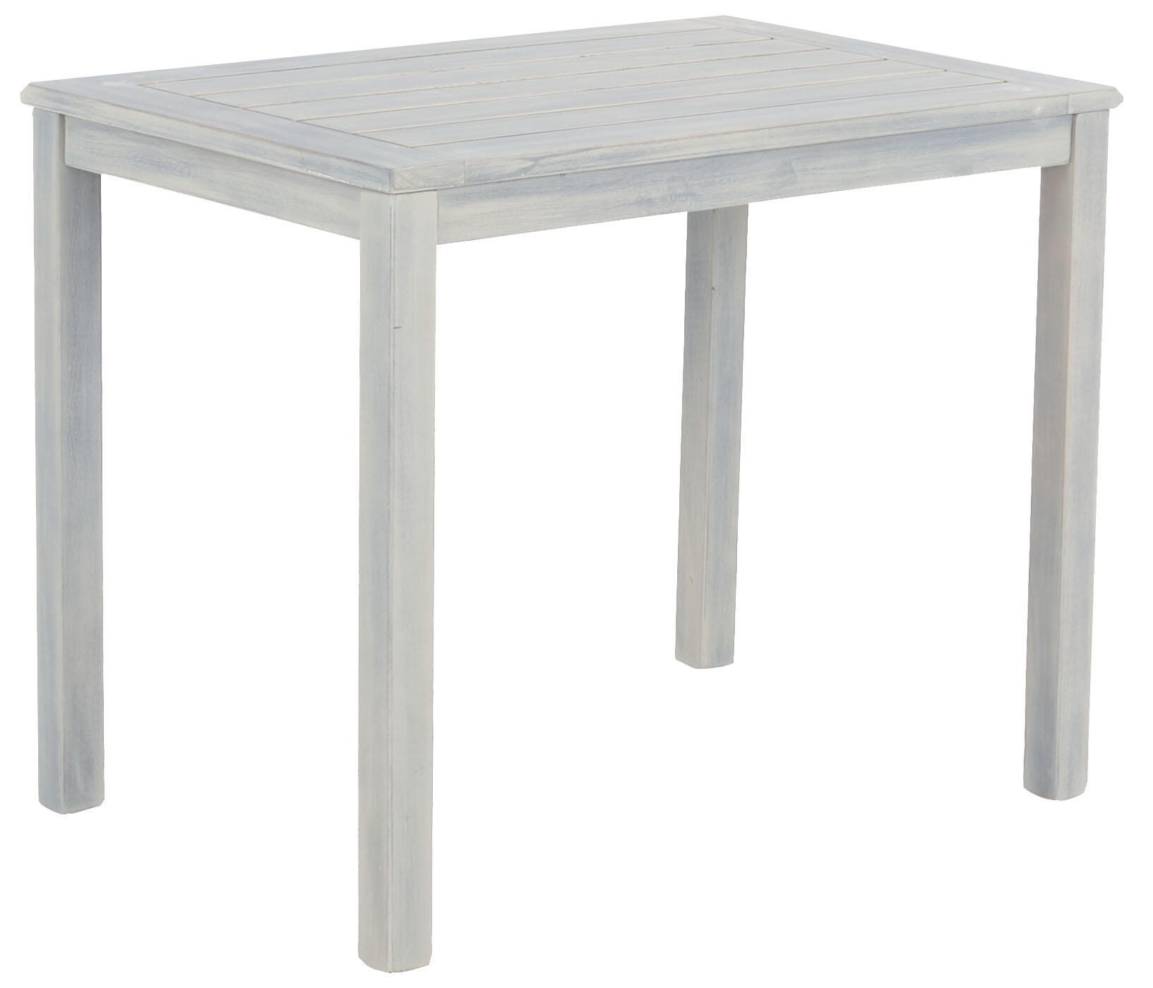 Safavieh Pratia Outdoor Lounge chair with Side Table, Ash Gray/Beige, large