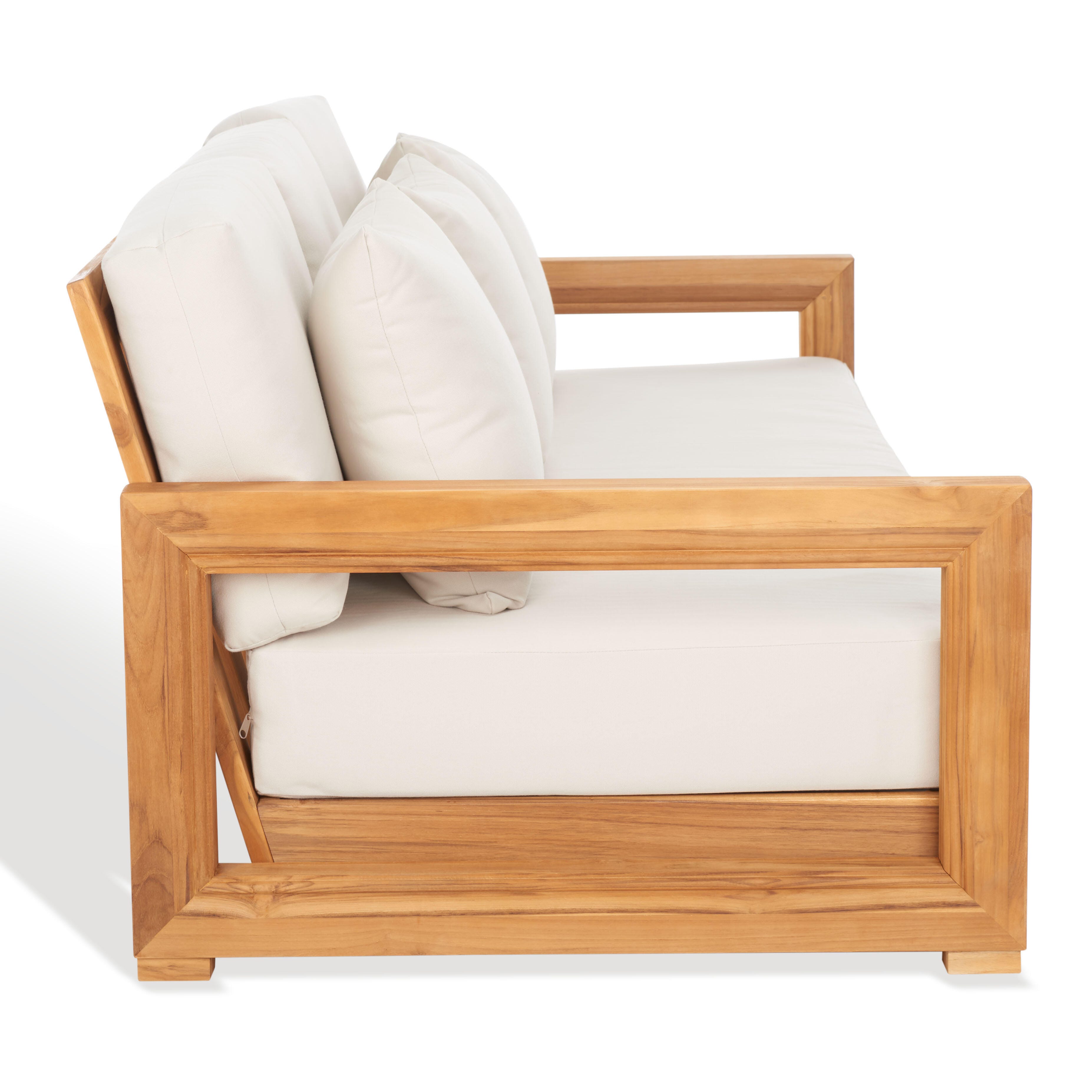 Safavieh Outdoor Bench, Natural/Beige, large