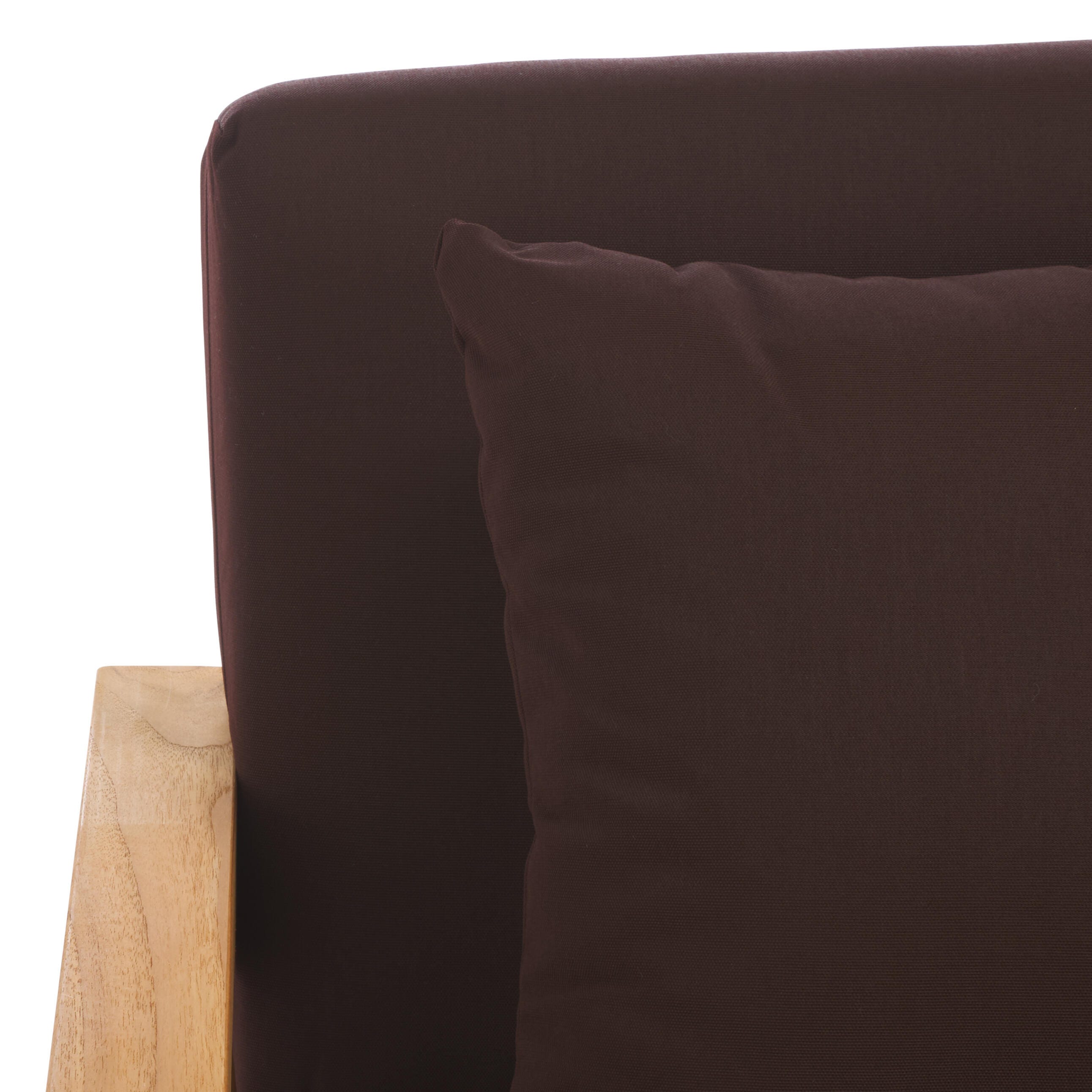 Safavieh Outdoor Bench, Natural/Dark Brown, large