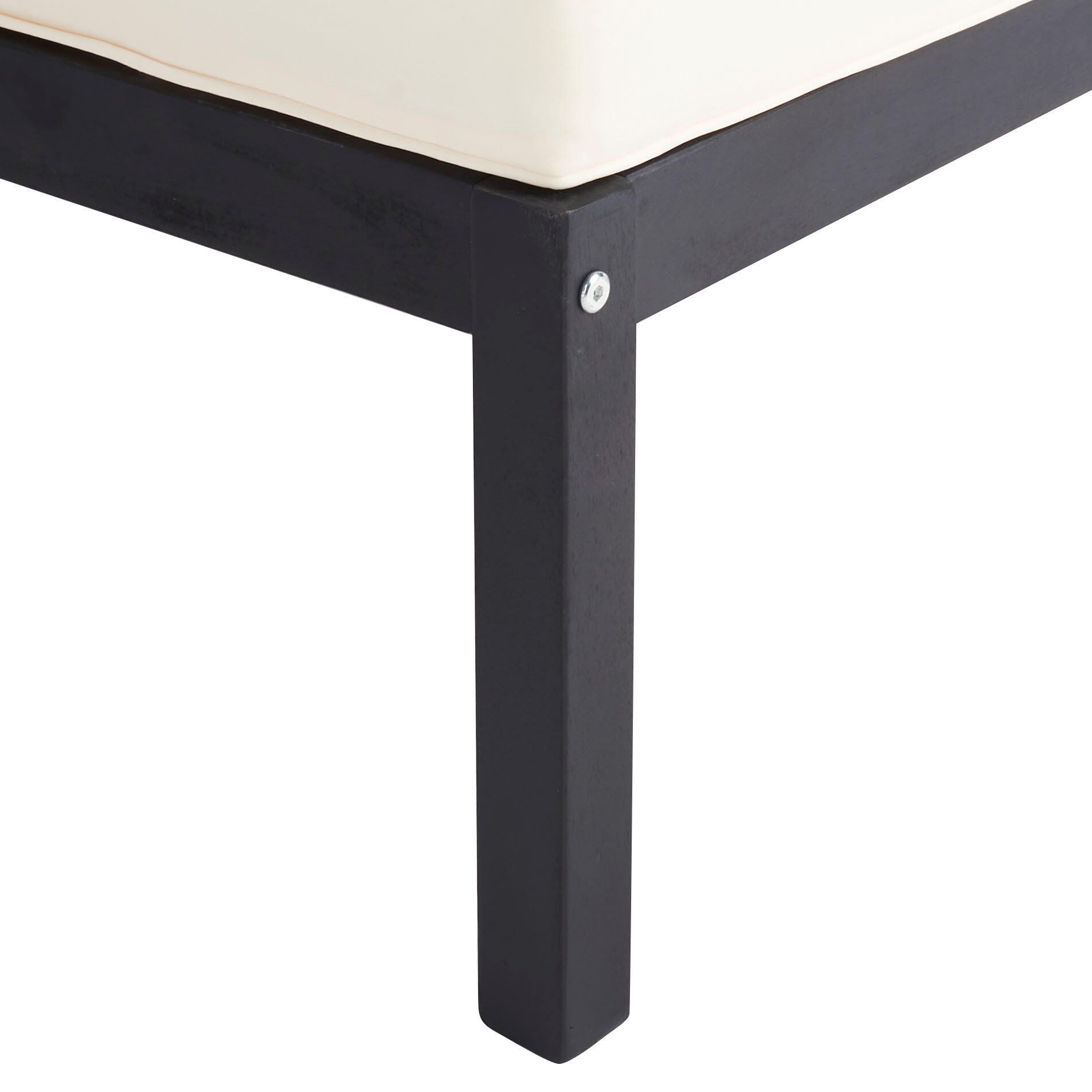Safavieh Pratia Outdoor Lounge Chairs with Side Table, Dark Slate Gray/Beige, large