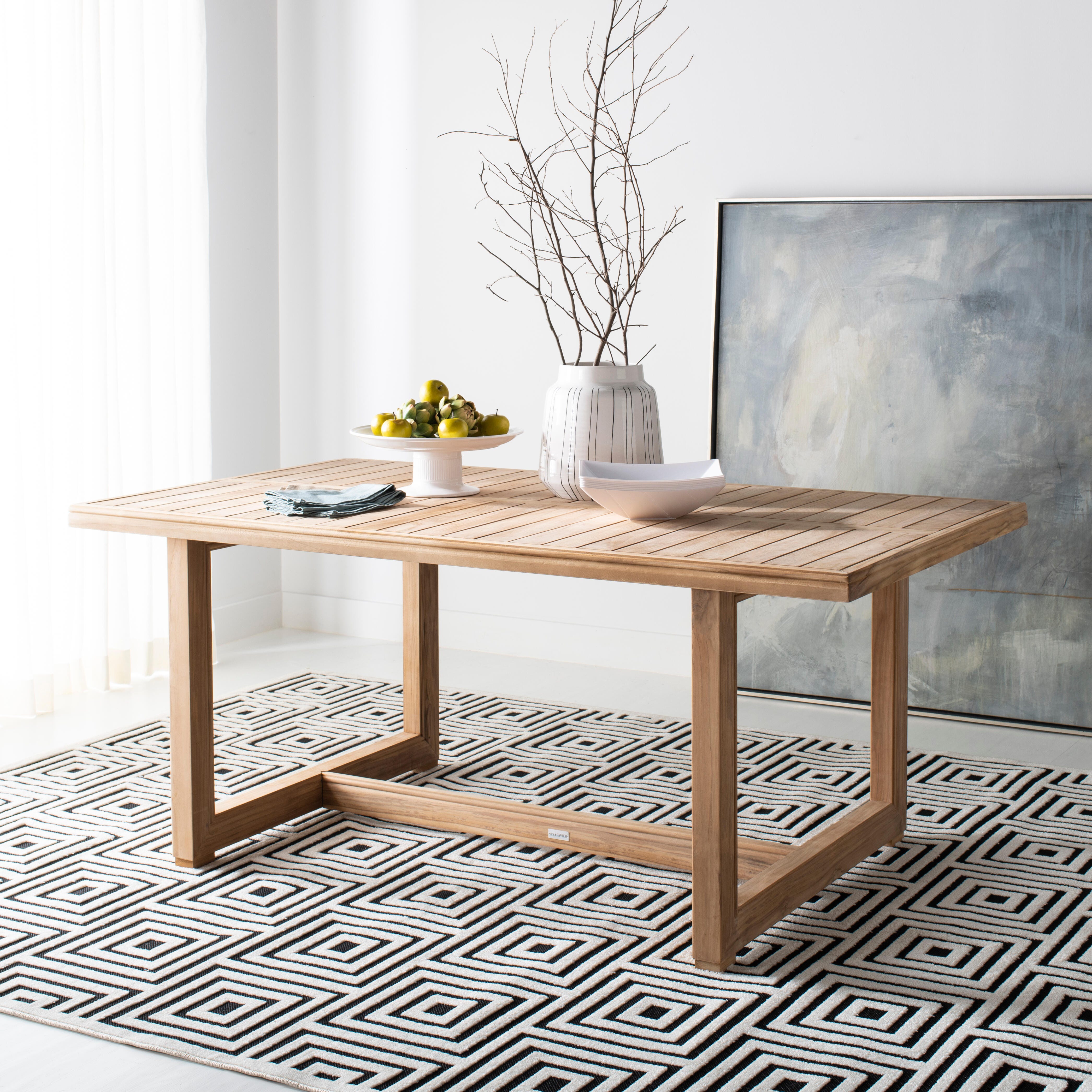 Safavieh Montford Outdoor Dining Table, , rollover