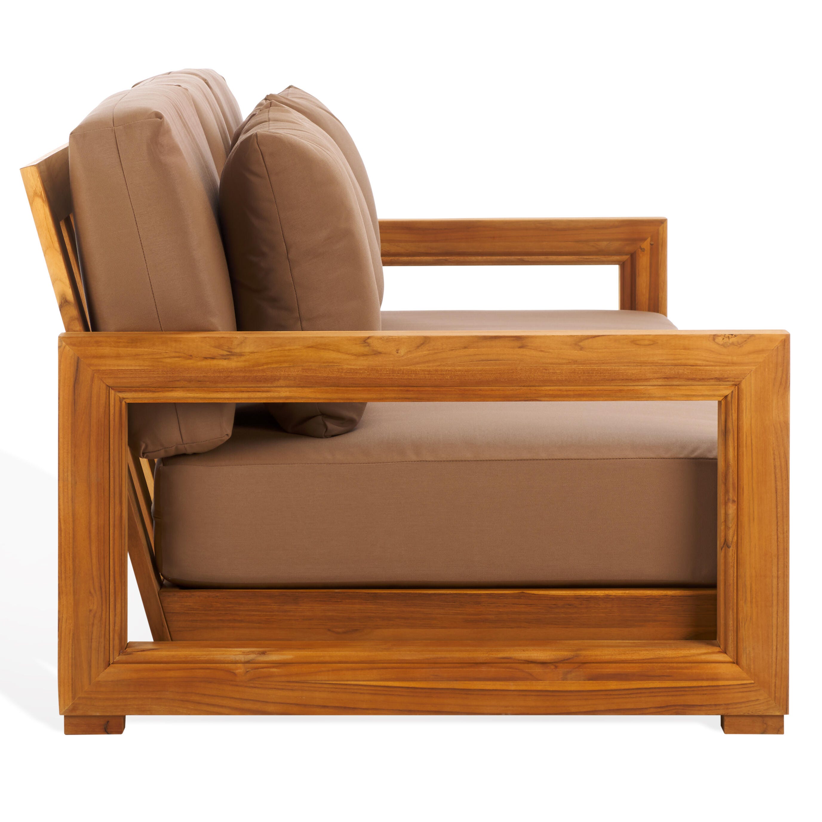 Safavieh Outdoor Bench, Natural/Brown, large