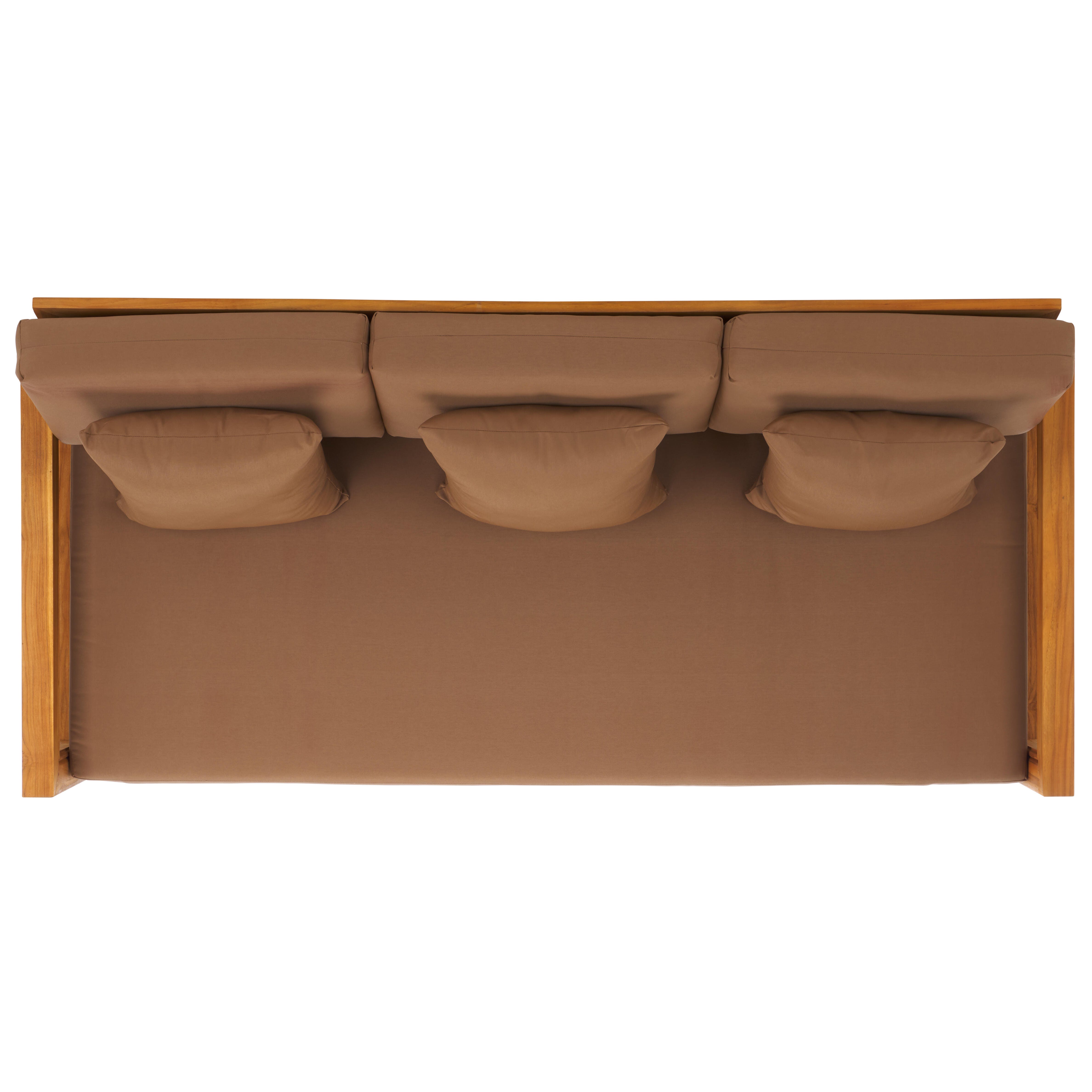 Safavieh Outdoor Bench, Natural/Brown, large