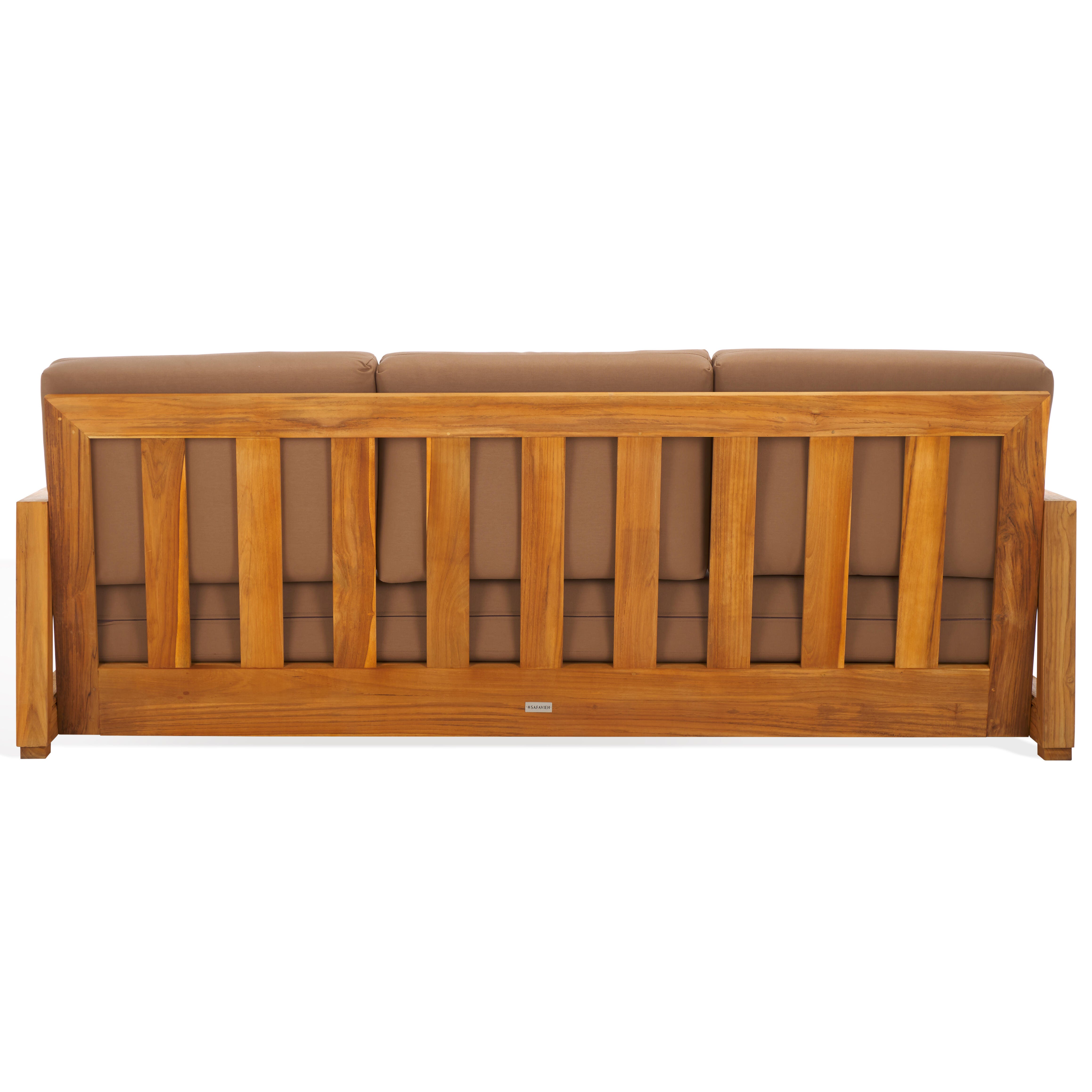 Safavieh Outdoor Bench, Natural/Brown, large