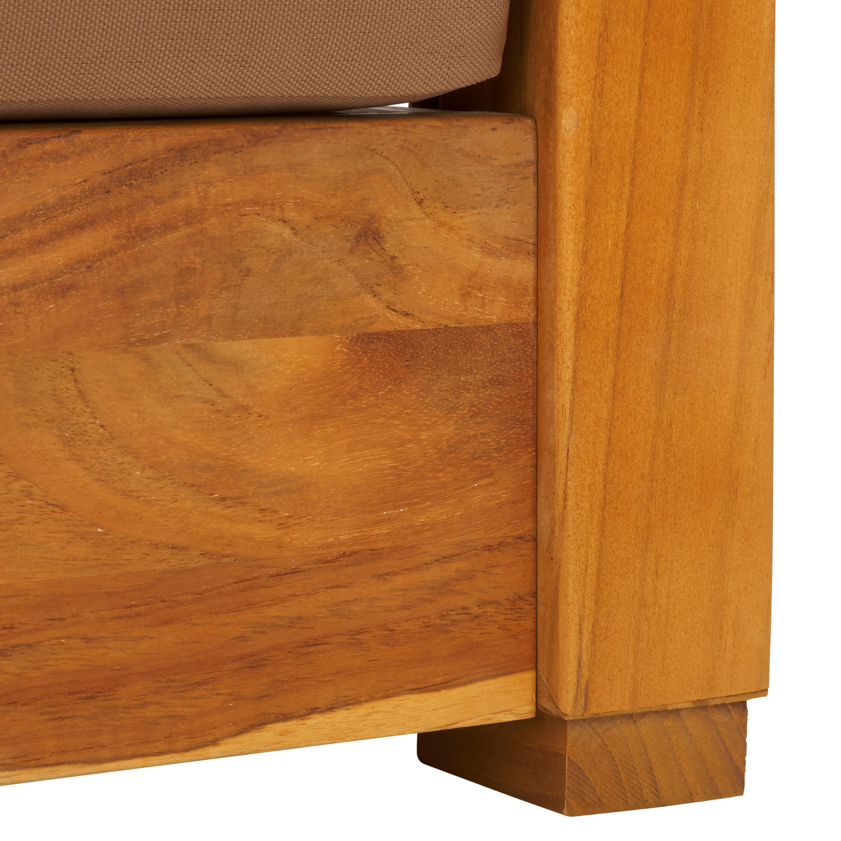 Safavieh Outdoor Bench, Natural/Brown, large