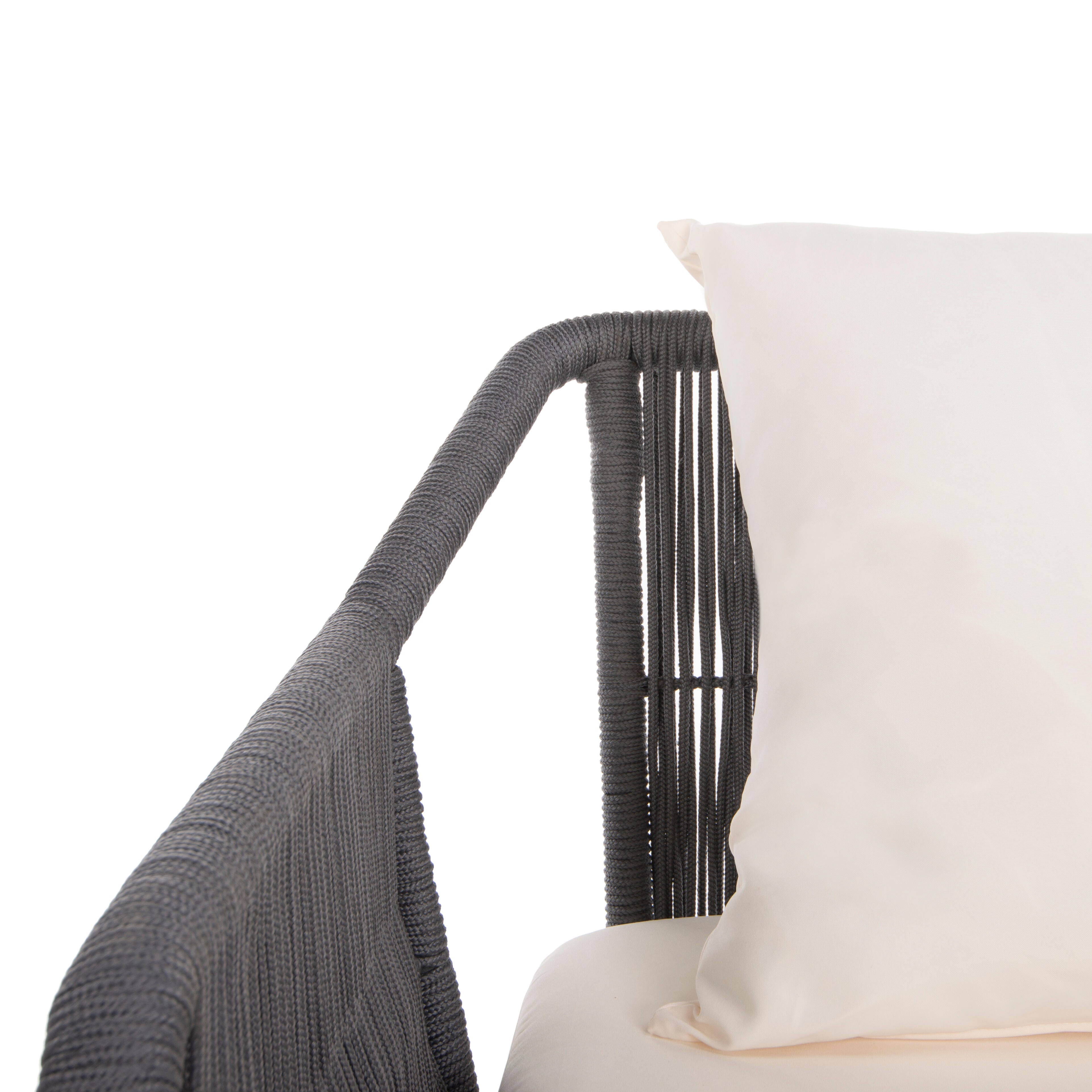 Safavieh Raldin Outdoor Conversation Set, Black/Beige, large