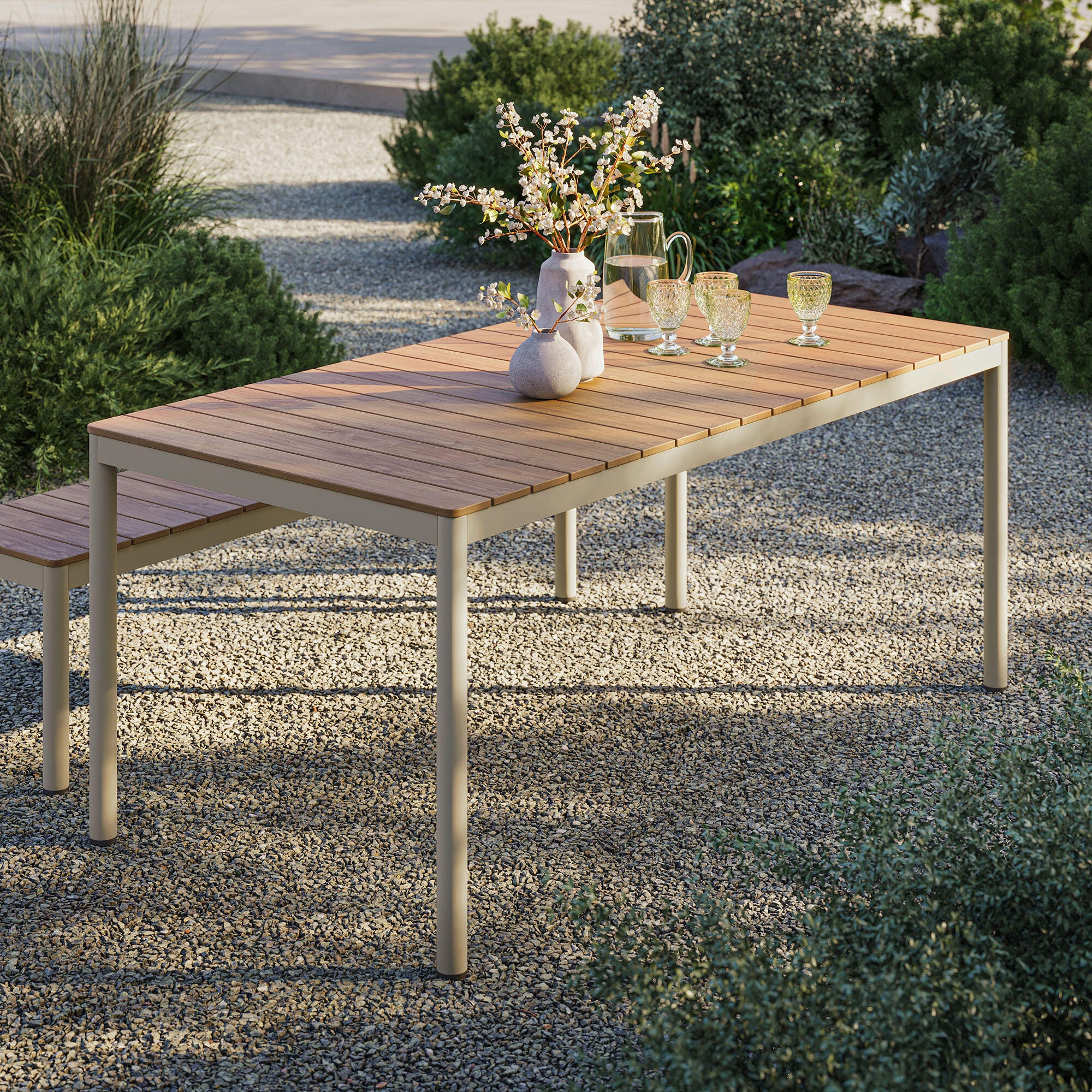 Modway Finn Outdoor Dining Table, , rollover
