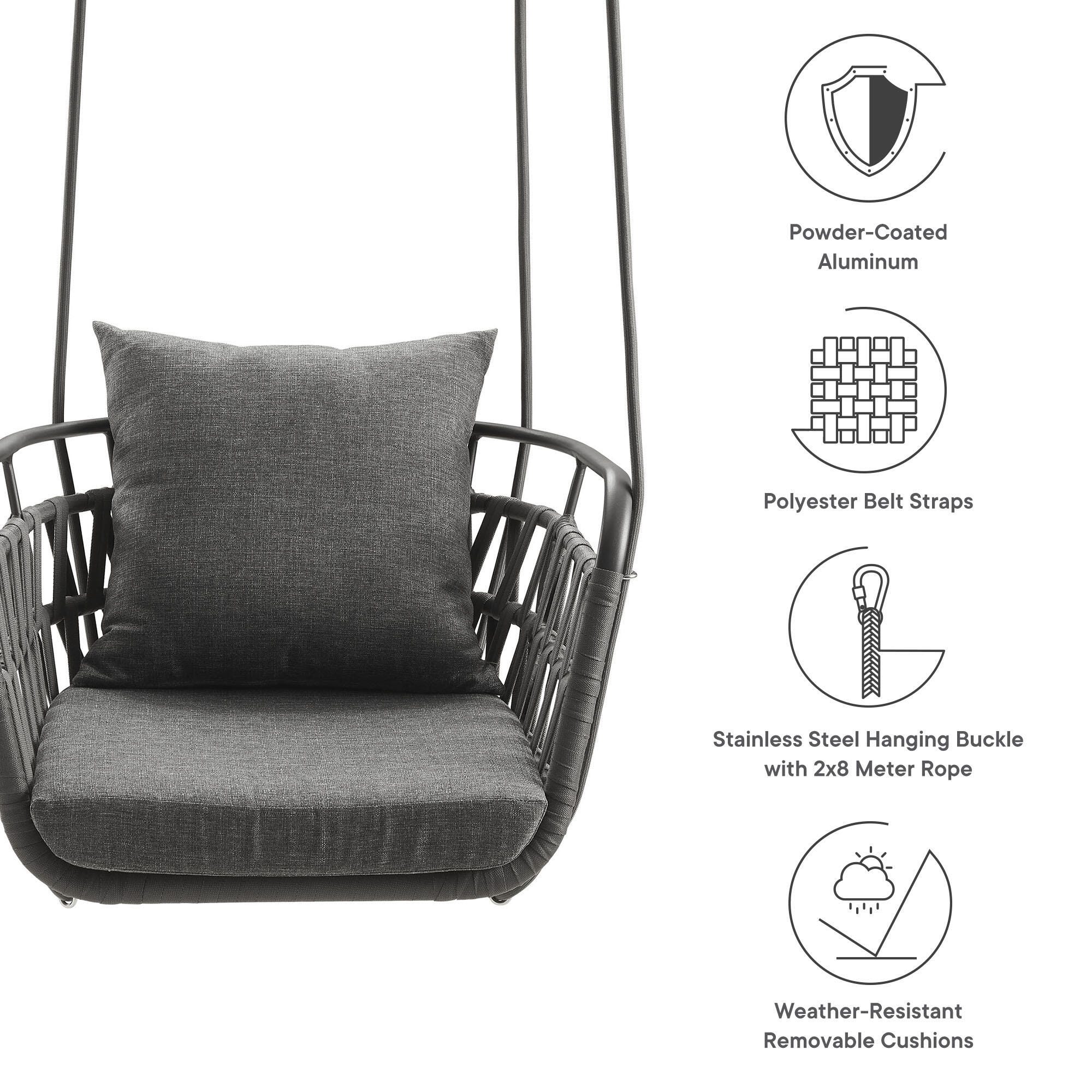 Modway Kaliah Outdoor Swing Chair, , large