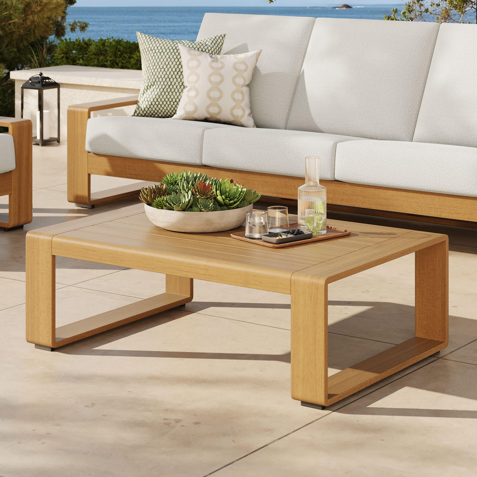 Modway Lirienne Outdoor Coffee Table, , rollover