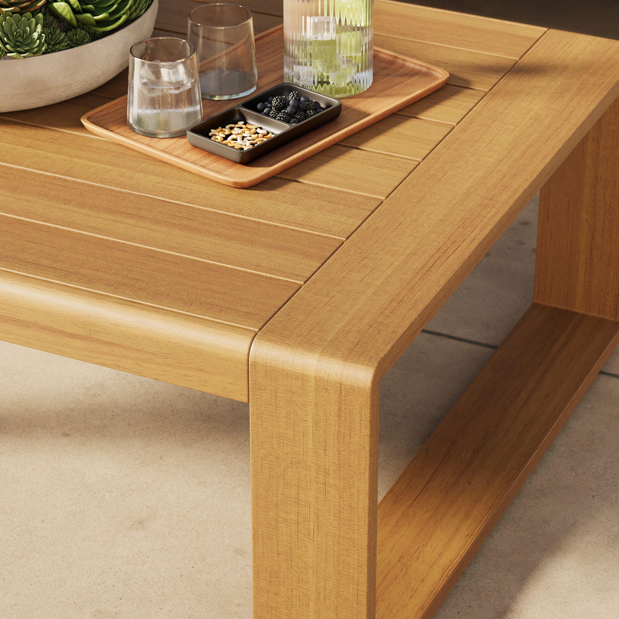 Modway Lirienne Outdoor Coffee Table, , large