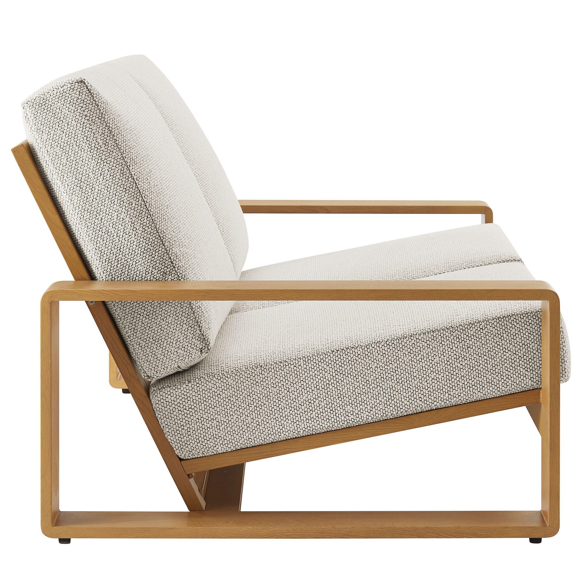 Modway Lirienne Outdoor Loveseat, Ivory/Natural, large
