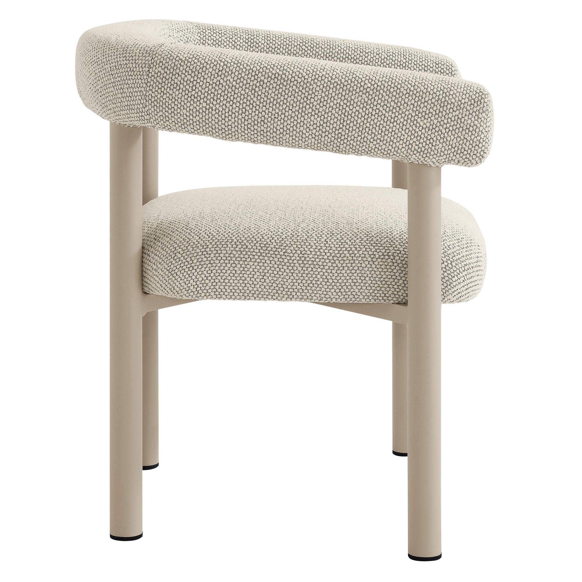 Modway Nautica Outdoor Dining Arm Chair (Set of 2), Ivory/Taupe, large