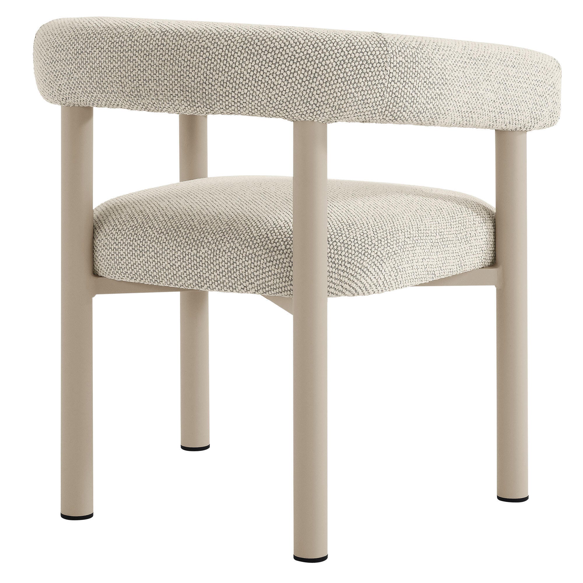 Modway Nautica Outdoor Dining Arm Chair (Set of 2), Ivory/Taupe, large