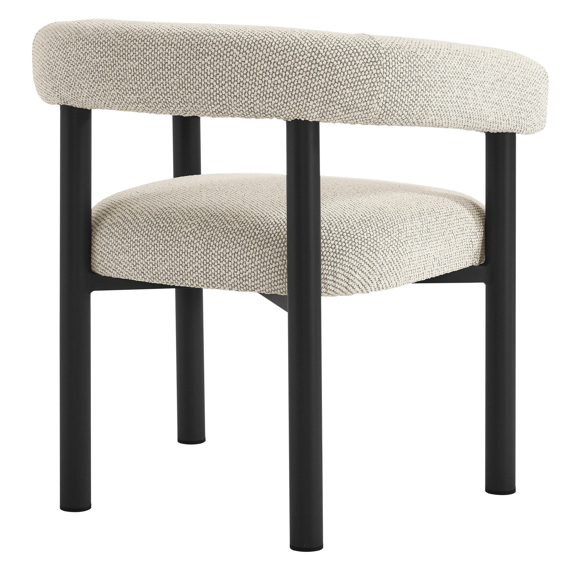 Modway Nautica Outdoor Dining Arm Chair (Set of 2), Ivory/Graphite, large