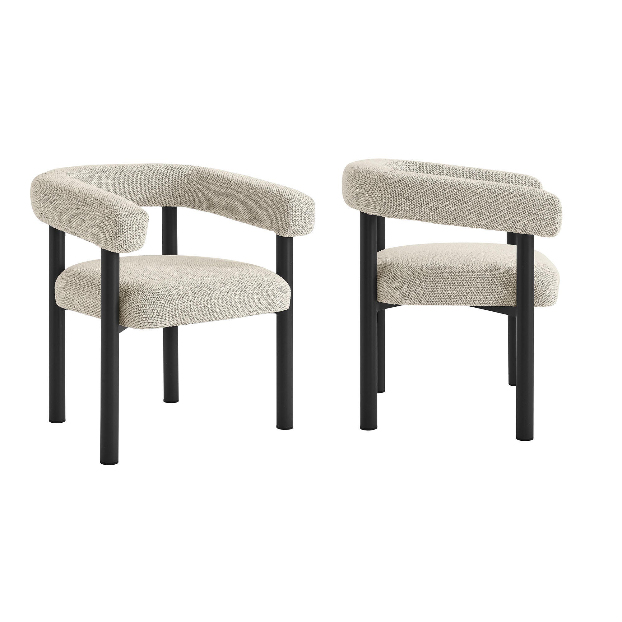 Modway Nautica Outdoor Dining Arm Chair (Set of 2), Ivory/Graphite, large