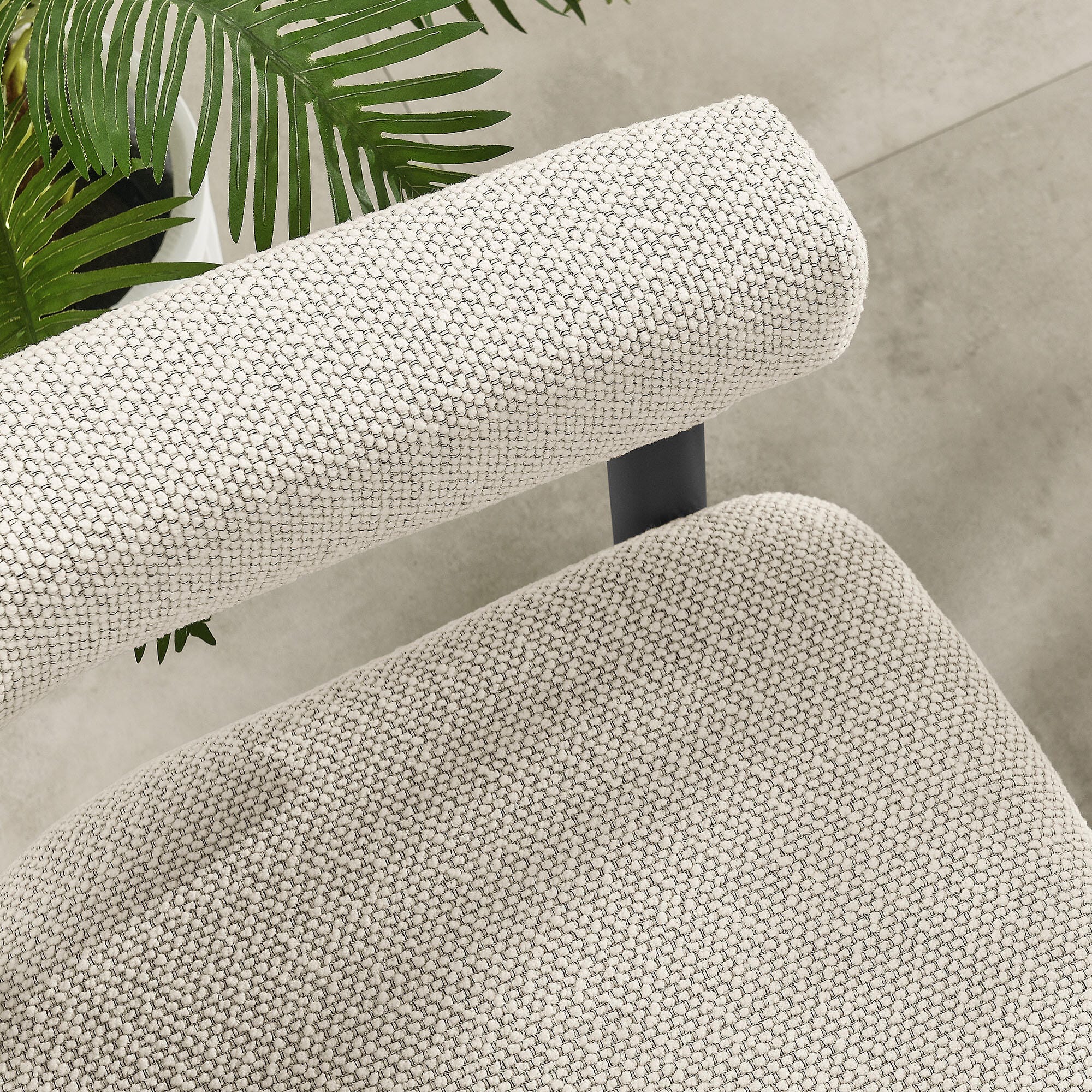 Modway Nautica Outdoor Dining Arm Chair (Set of 2), Ivory/Graphite, large